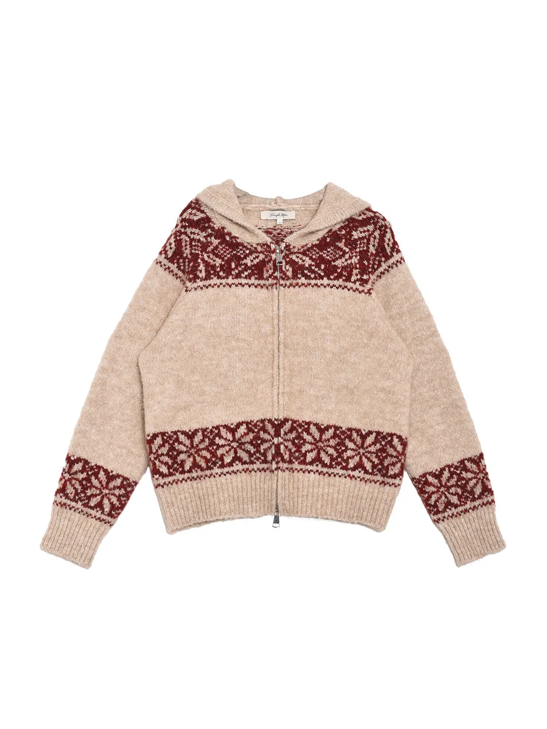 Novalee V-Neck Wool Cardigan sold by Simple Retro product image thumbnail 2