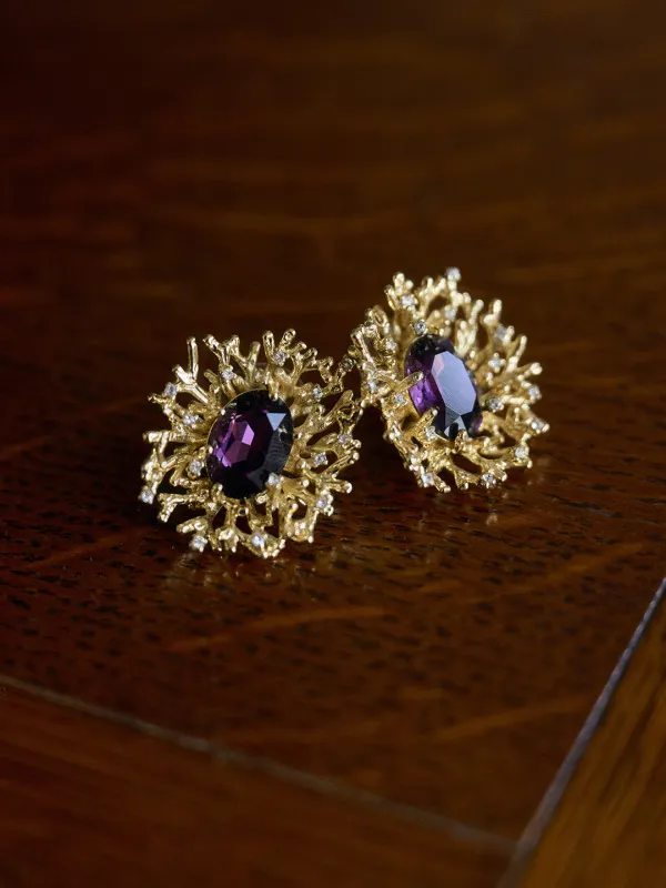 Macaron Retro Sea Anemone Earrings sold by Simple Retro