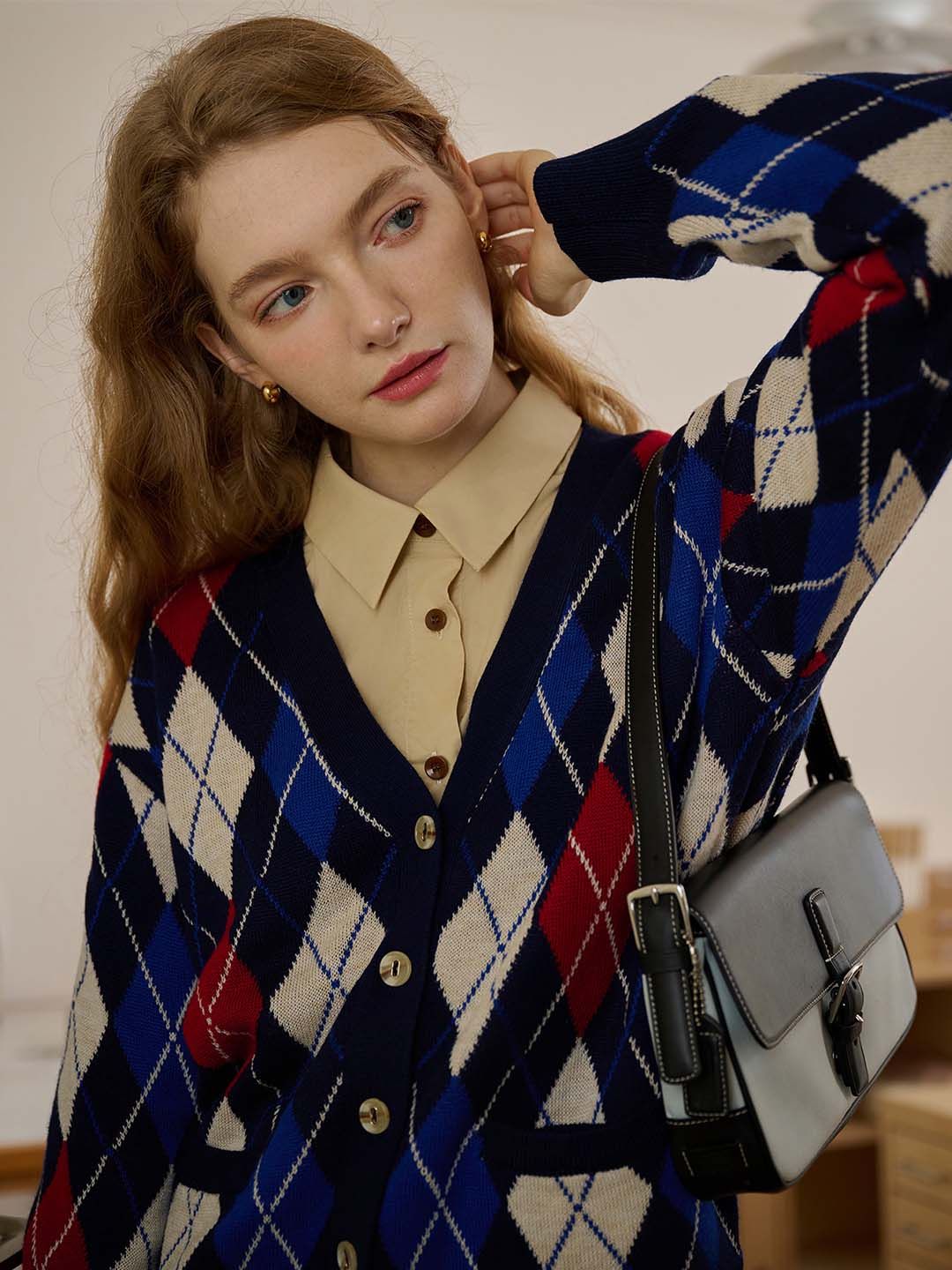 Jolene Argyle Patterned Knit Cardigan sold by Simple Retro product image thumbnail 9