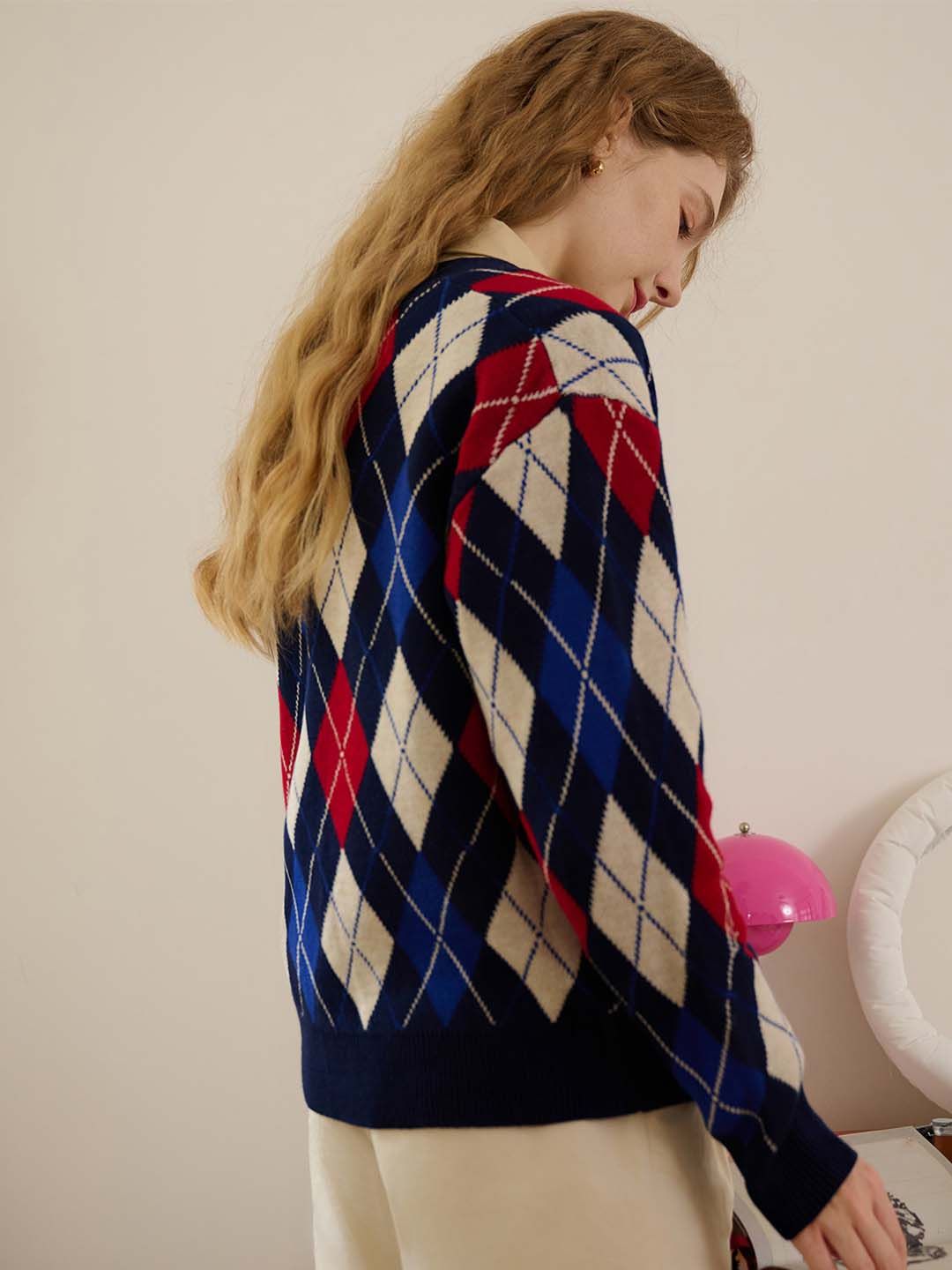 Jolene Argyle Patterned Knit Cardigan sold by Simple Retro product image thumbnail 11