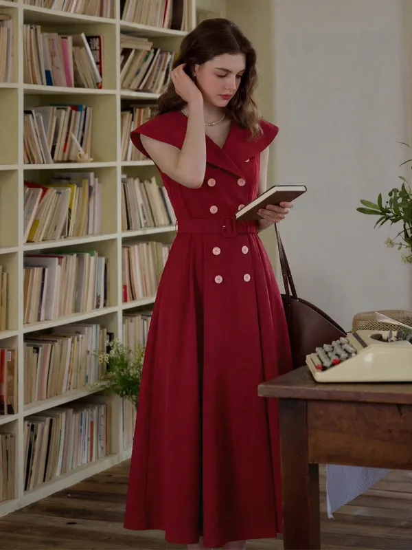 Amiri V-Neck Double-Breasted Dress sold by Simple Retro