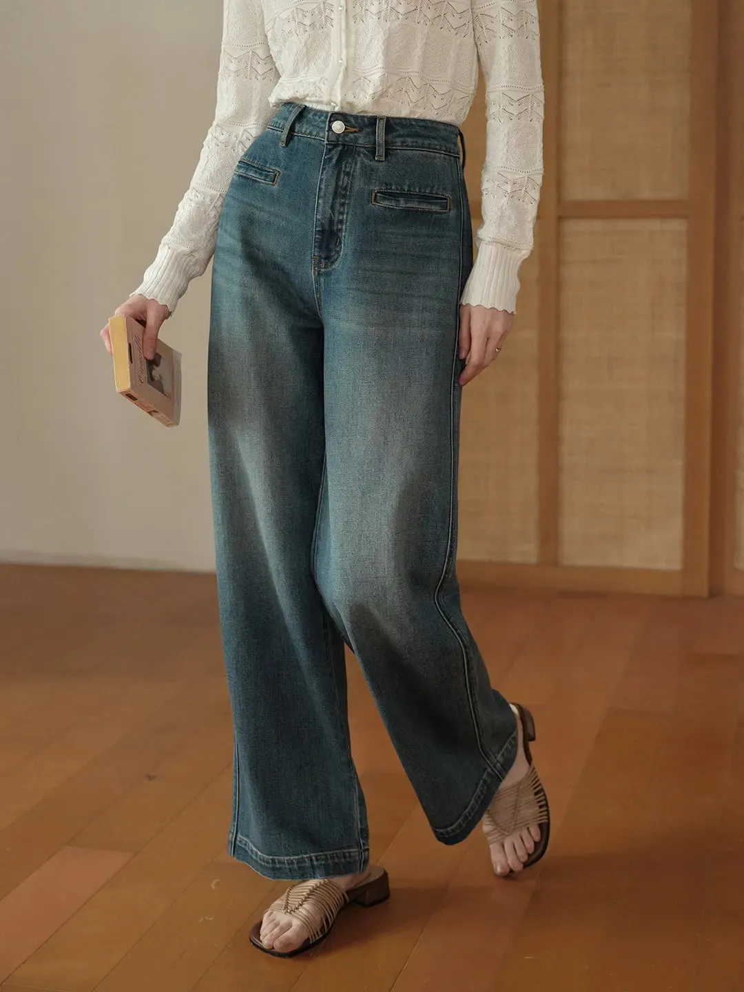 Luisa Versatile Flare Jeans sold by Simple Retro product image thumbnail 4