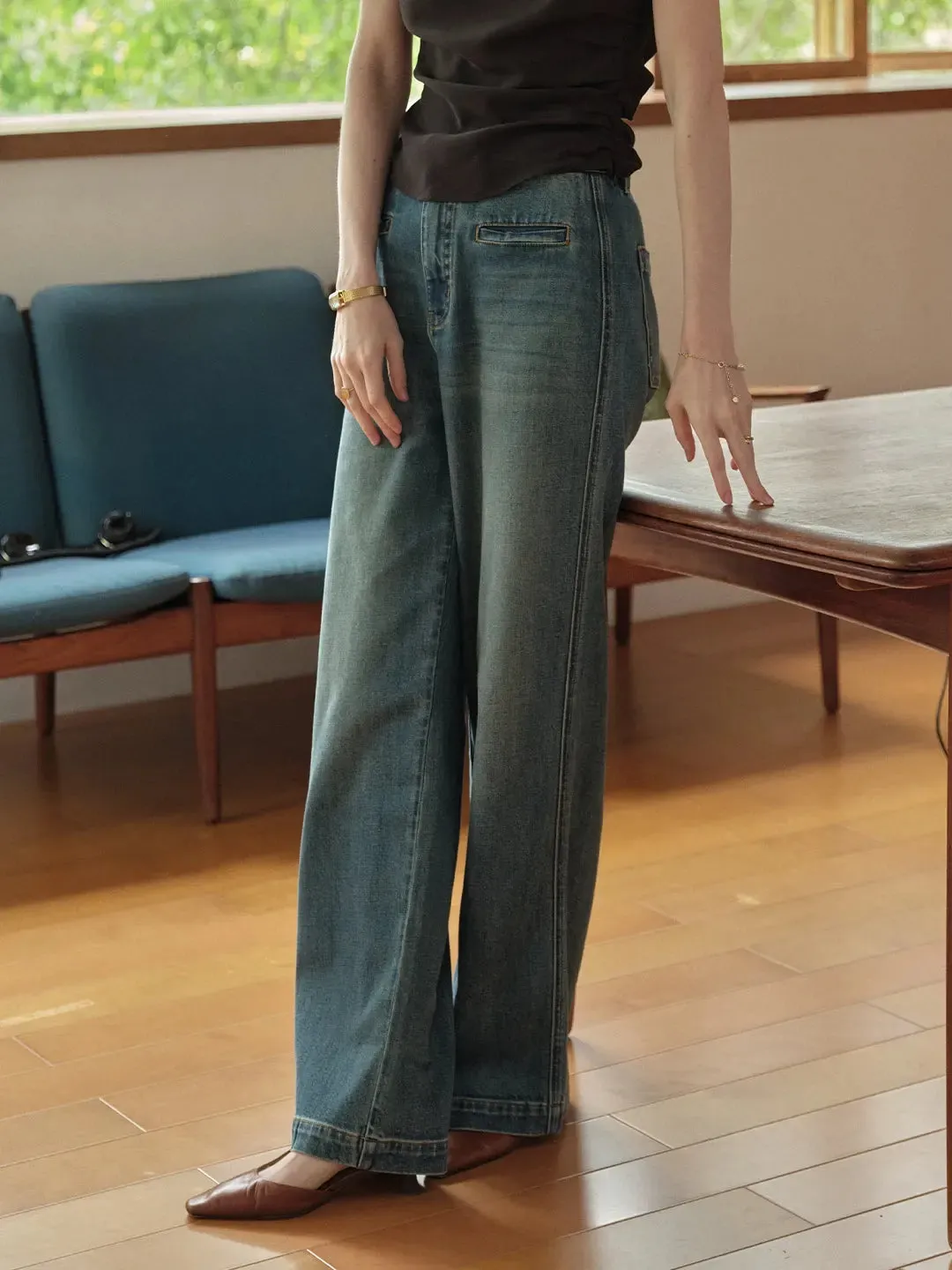 Luisa Versatile Flare Jeans sold by Simple Retro product image thumbnail 3