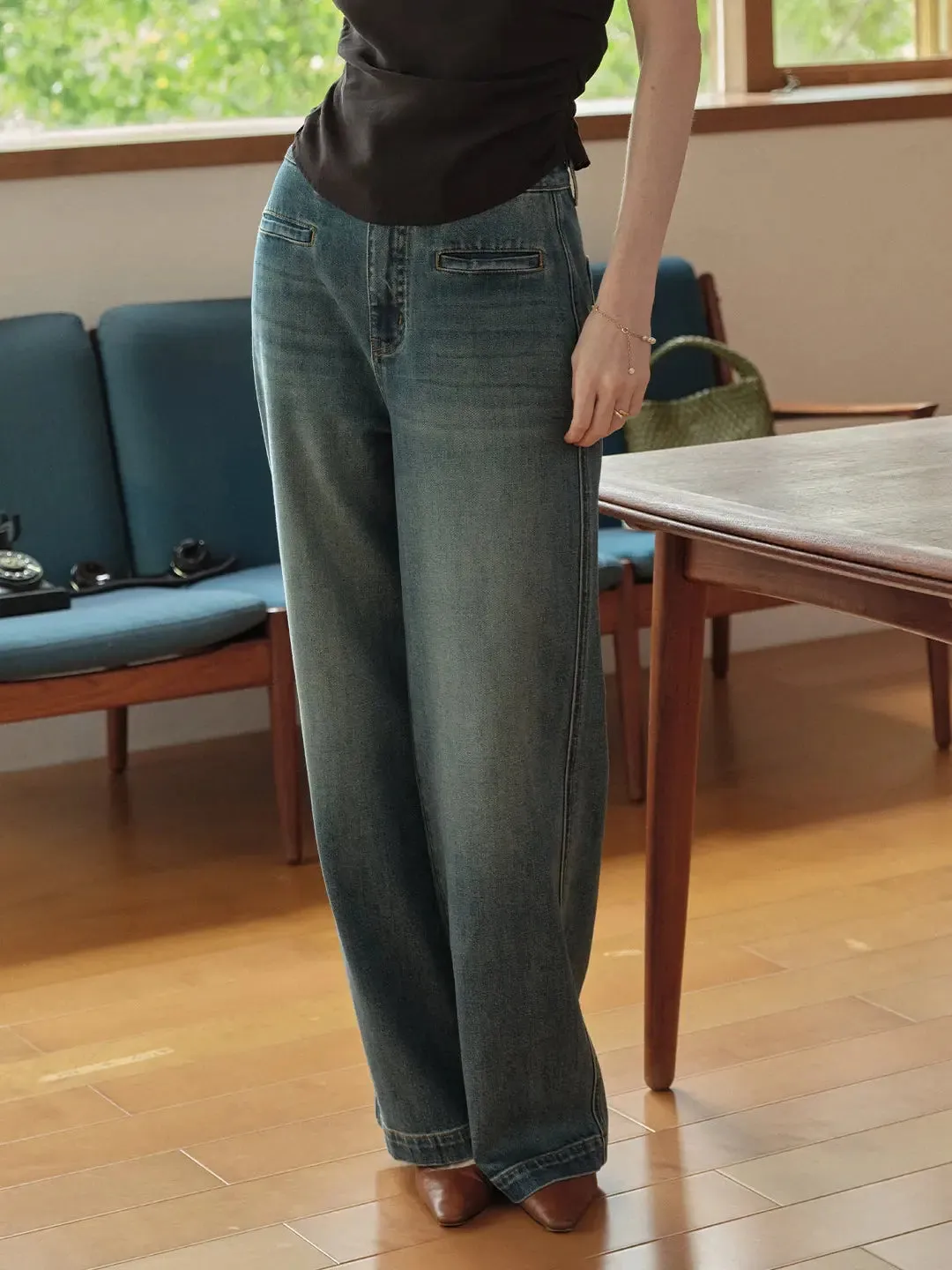 Luisa Versatile Flare Jeans sold by Simple Retro product image thumbnail 4