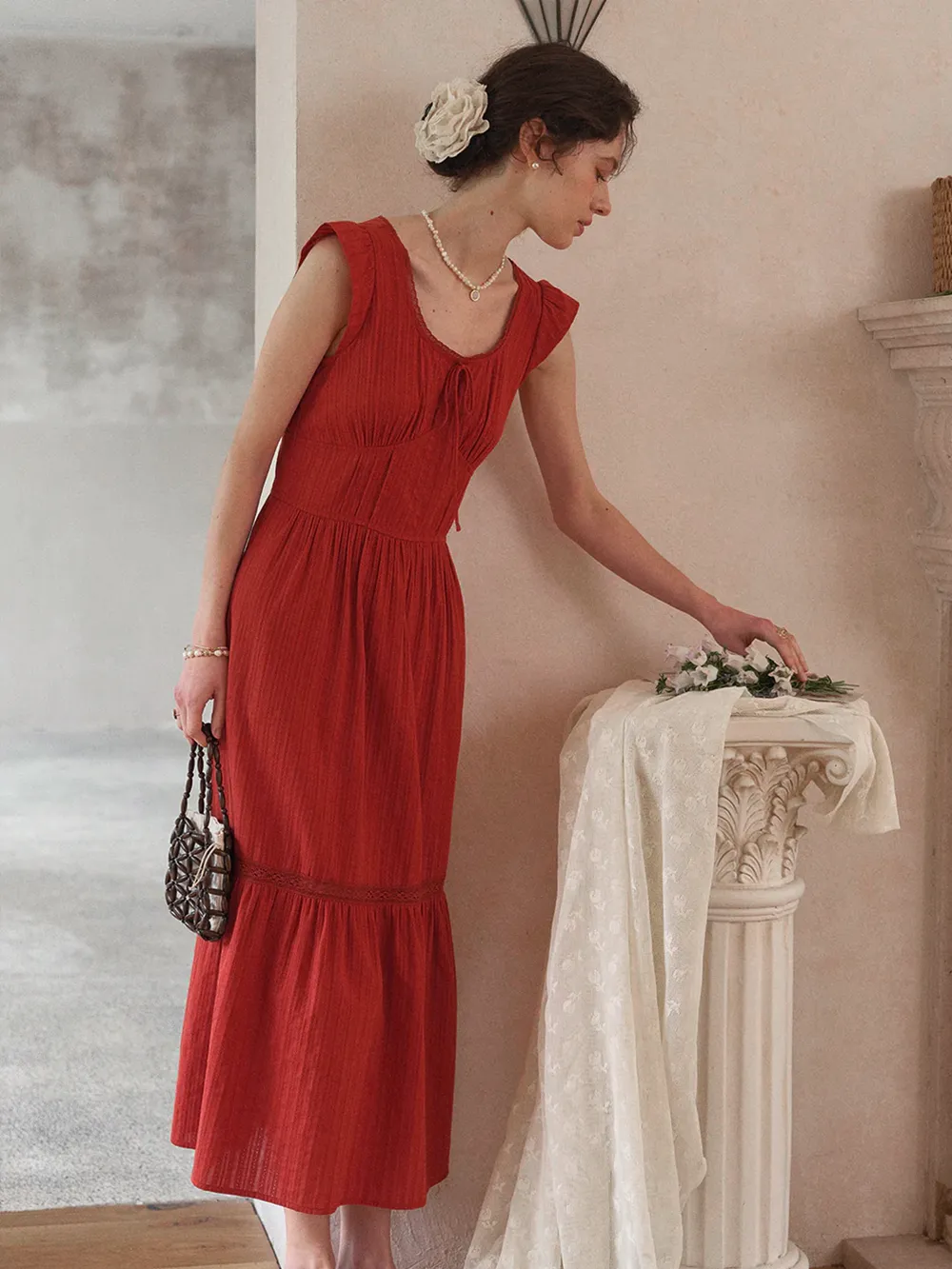 Tempest Round Neck 100% Cotton Dress sold by Simple Retro product image thumbnail 4