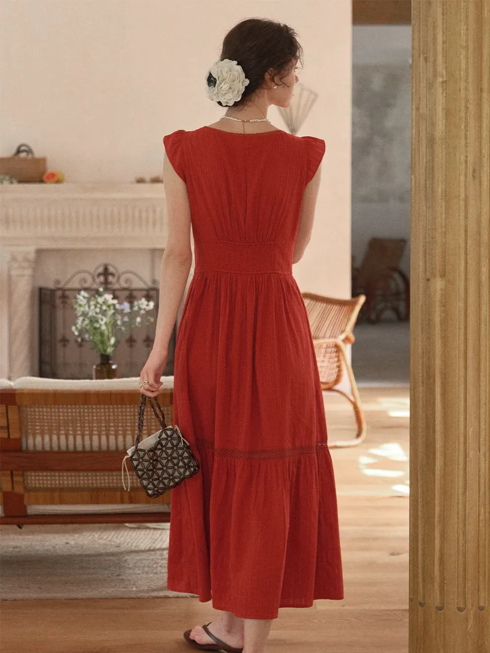 Tempest Round Neck 100% Cotton Dress sold by Simple Retro product image thumbnail 2