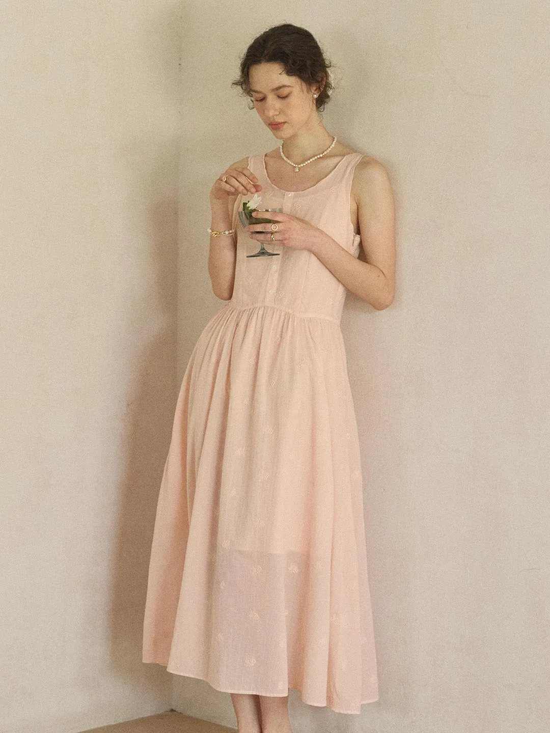 Lyric Round Neck 100% Cotton Dress sold by Simple Retro product image thumbnail 5