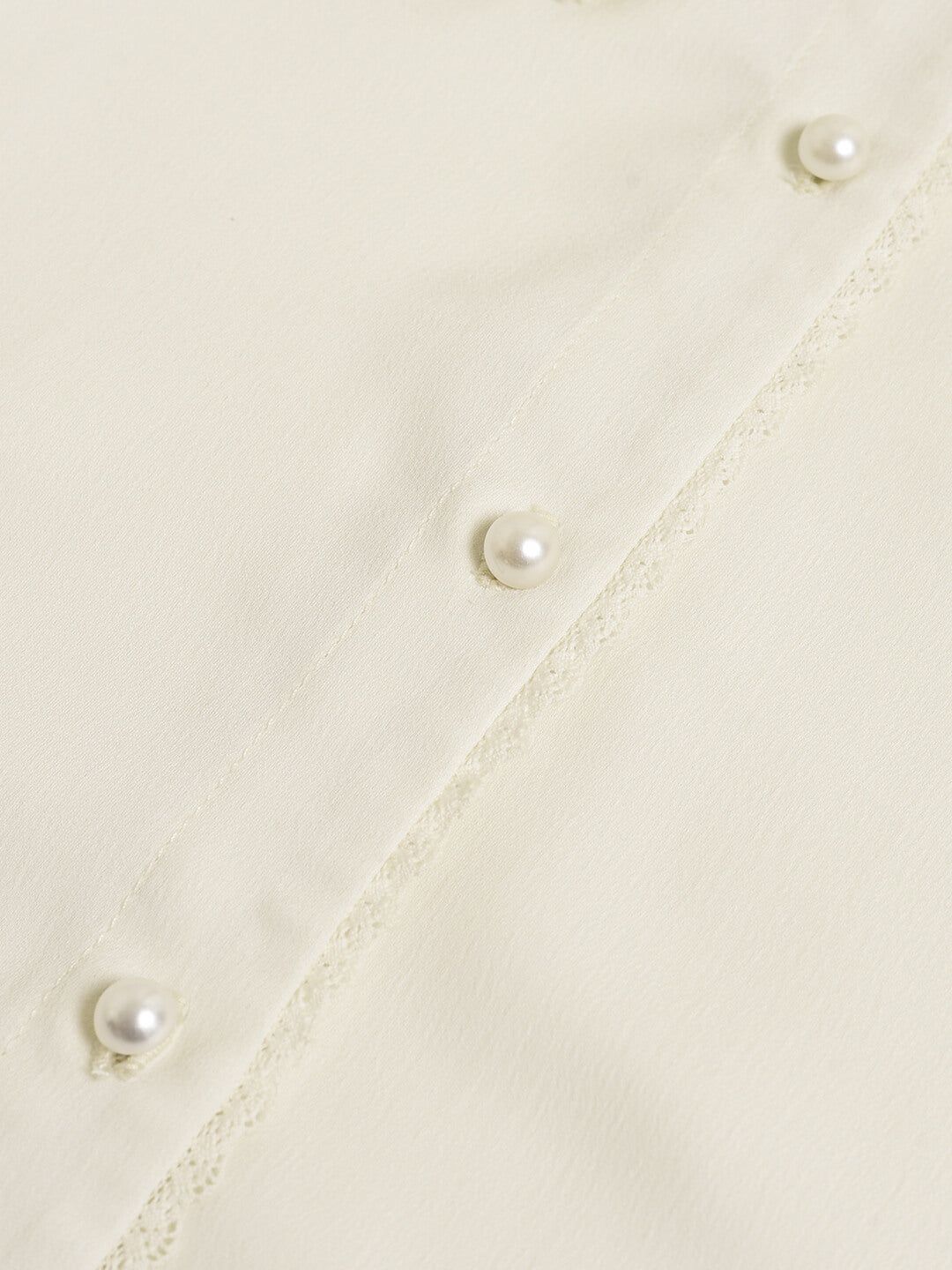 【FINAL SALE】Sierra Frilled Round Collar White Blouse sold by Simple Retro product image thumbnail 9