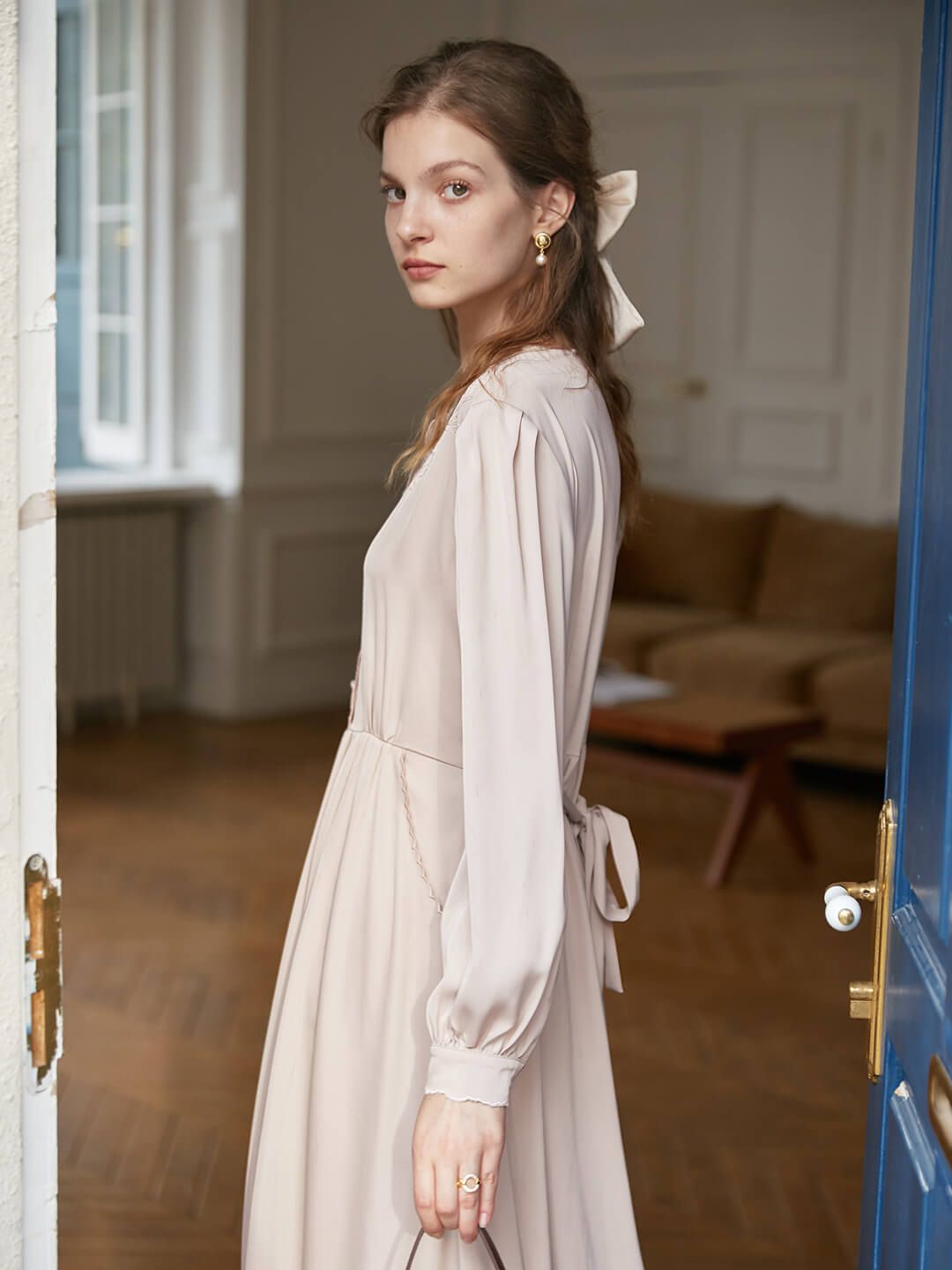 Gracie Embroidery Midi Dress sold by Simple Retro product image thumbnail 4