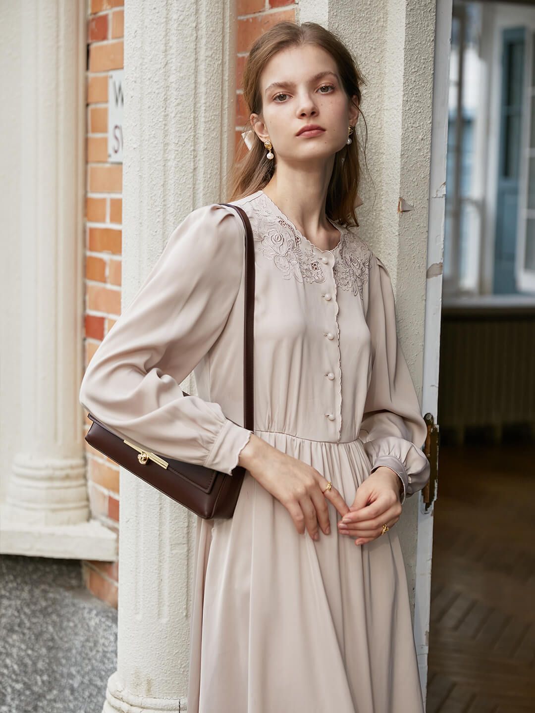 Gracie Embroidery Midi Dress sold by Simple Retro product image thumbnail 3