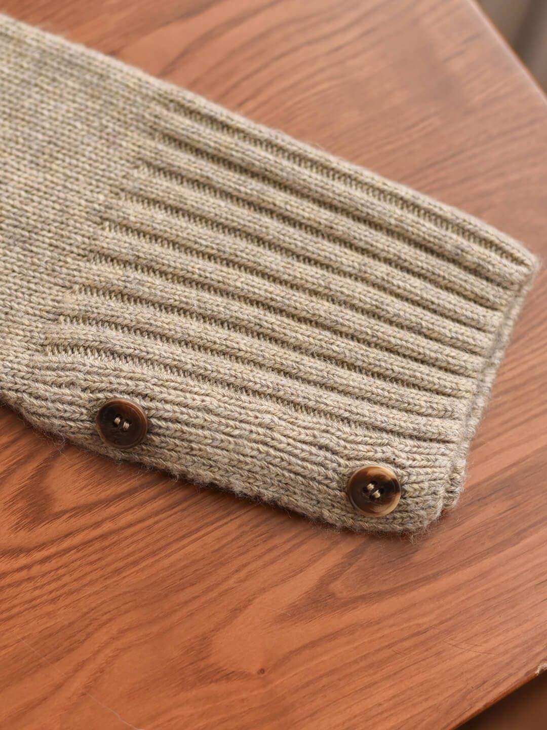 Ayla Crewneck Brown Knit Sweater sold by Simple Retro product image thumbnail 7