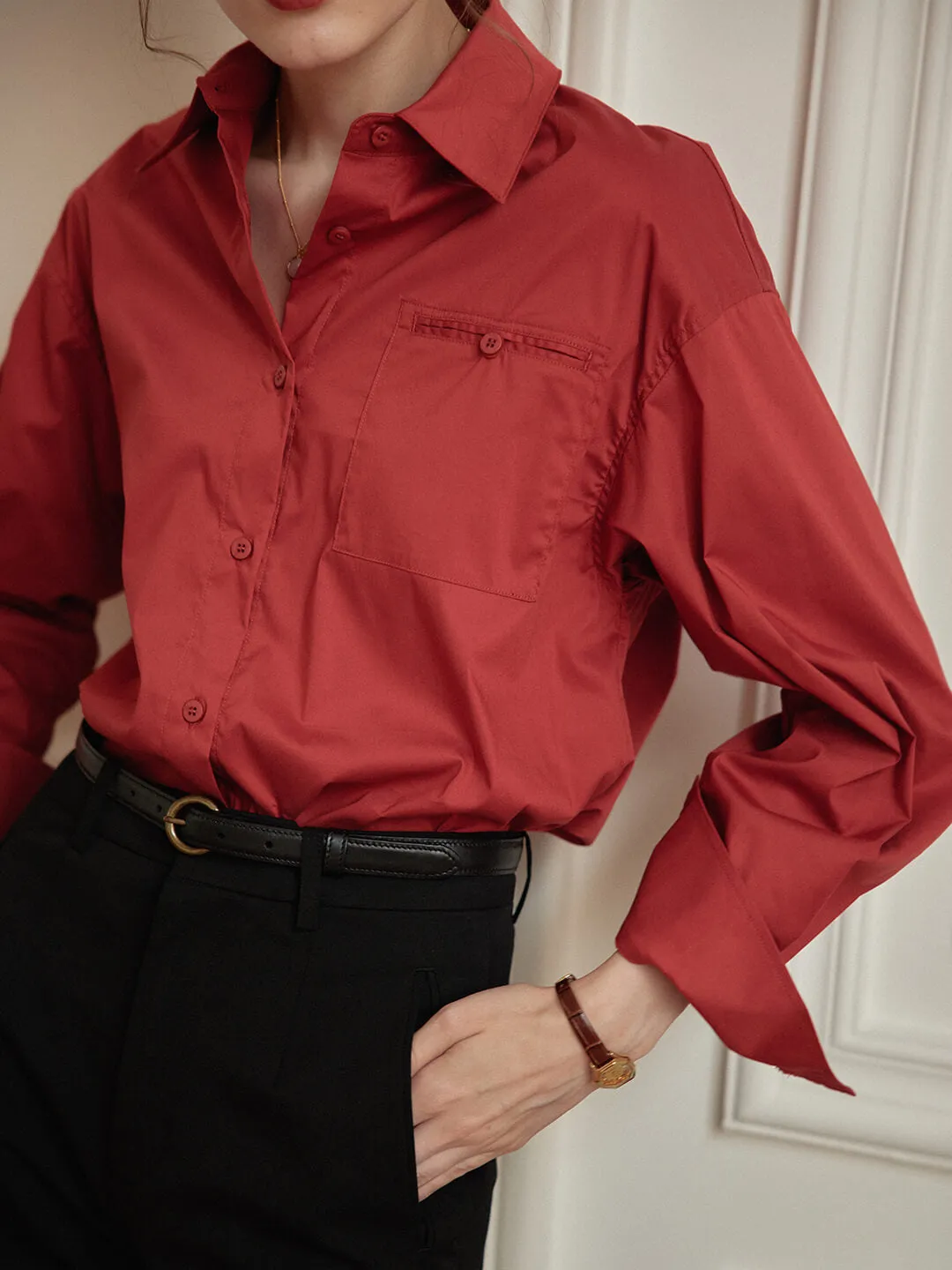 Blanche Red Blouse sold by Simple Retro product image thumbnail 2