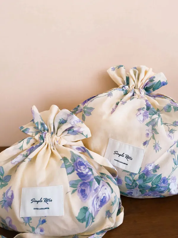 Diane Floral Print Storage Bag sold by Simple Retro