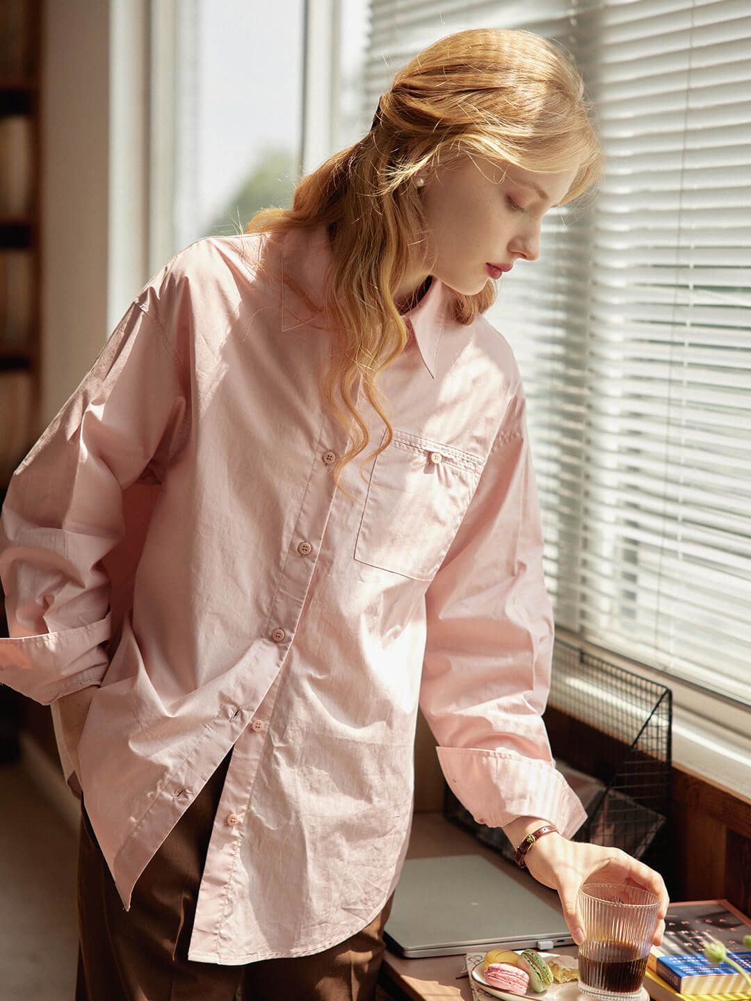Blanche Pink Blouse sold by Simple Retro product image thumbnail 2