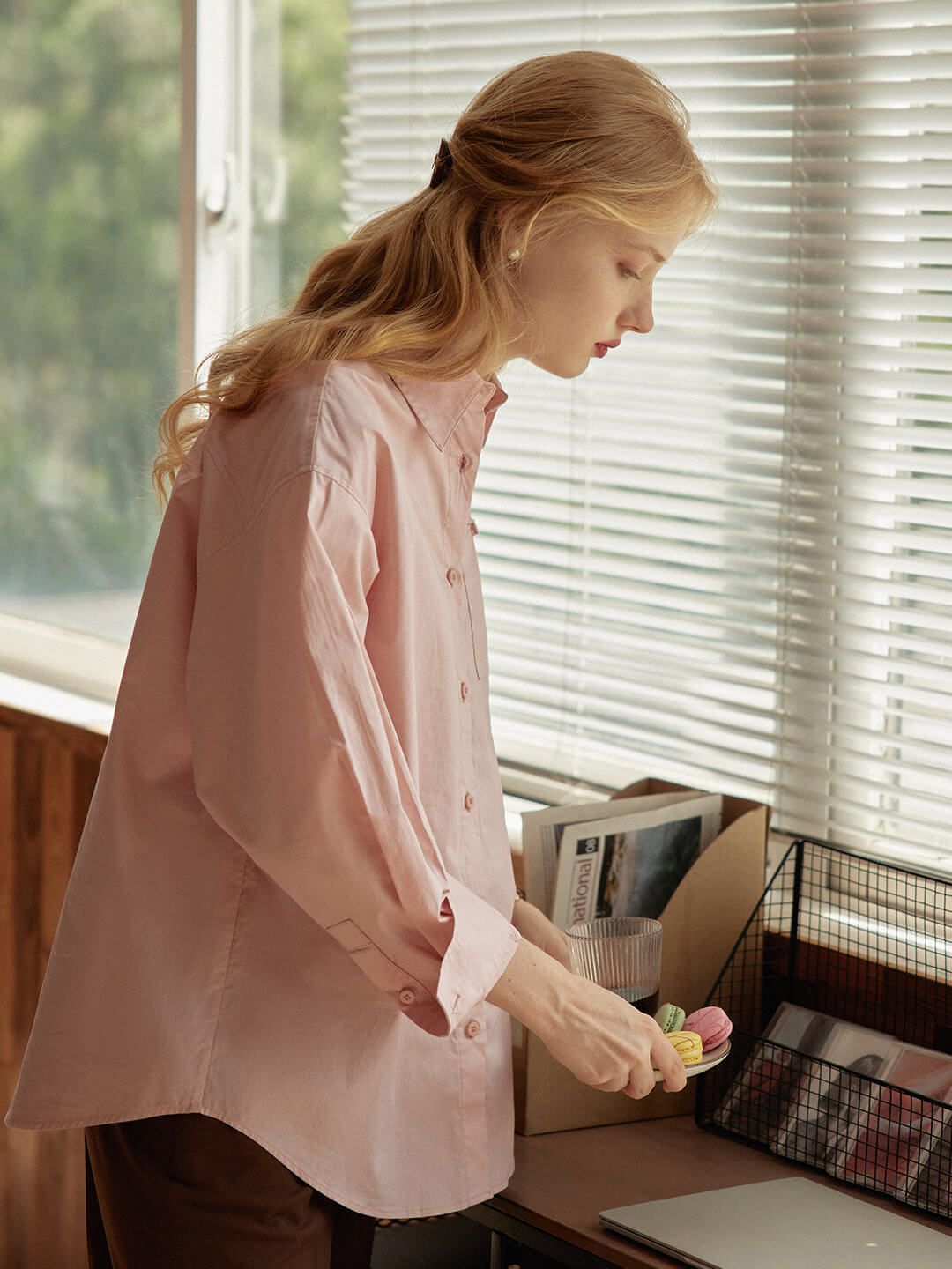 Blanche Pink Blouse sold by Simple Retro product image thumbnail 5