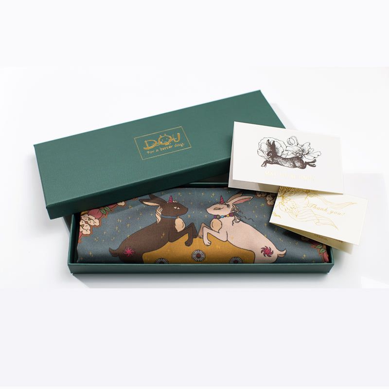 Chowxiaodou 16 Momme Small Square Slik Twill  Scarf 65*65 sold by Simple Retro product image thumbnail 4