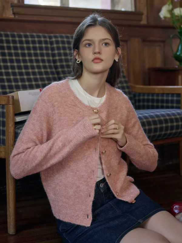 Noah Classic Crew Neck Cardigan sold by Simple Retro