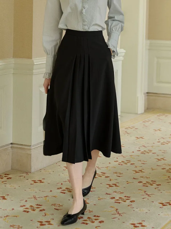 Sydney A-line Pleated Skirt sold by Simple Retro