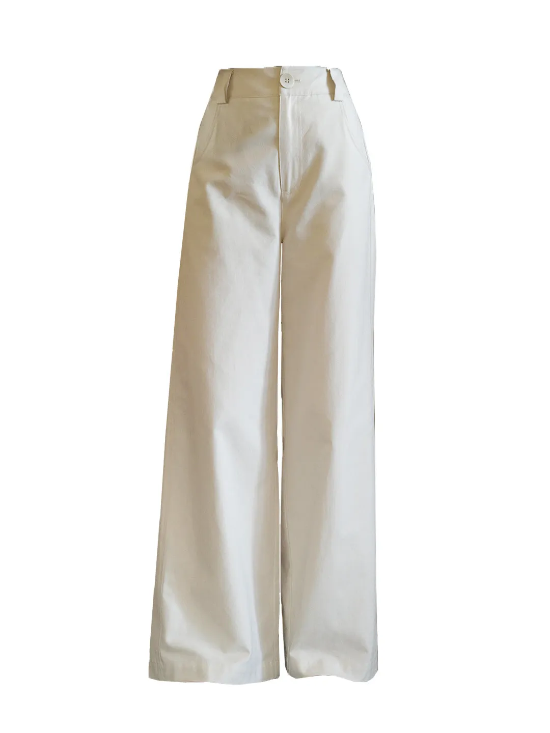 Mina High-Waisted Straight Pants sold by Simple Retro product image thumbnail 2