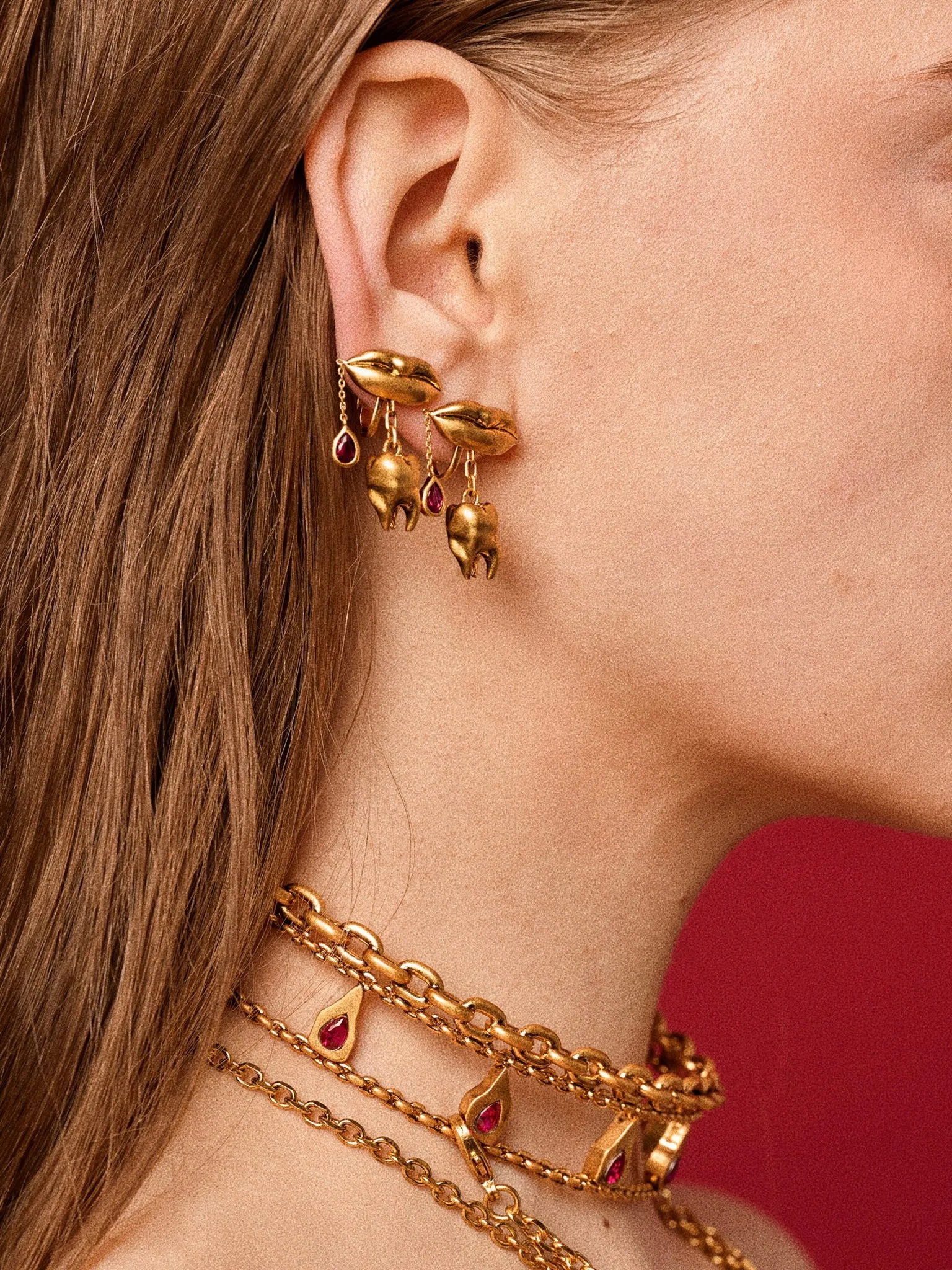 B! Lip Teeth Ear Clip sold by Bravura! product image thumbnail 4