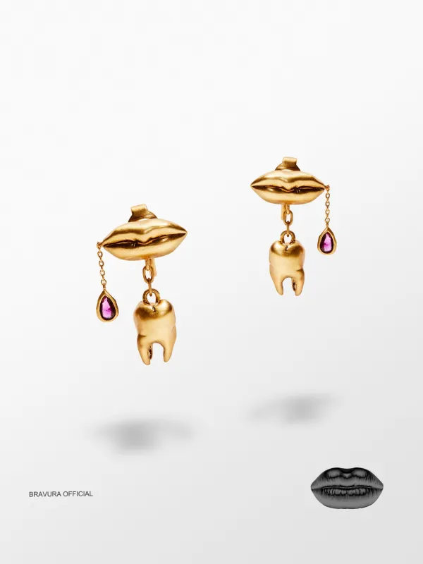 B!  Lip Teeth Ear Clip sold by Bravura!