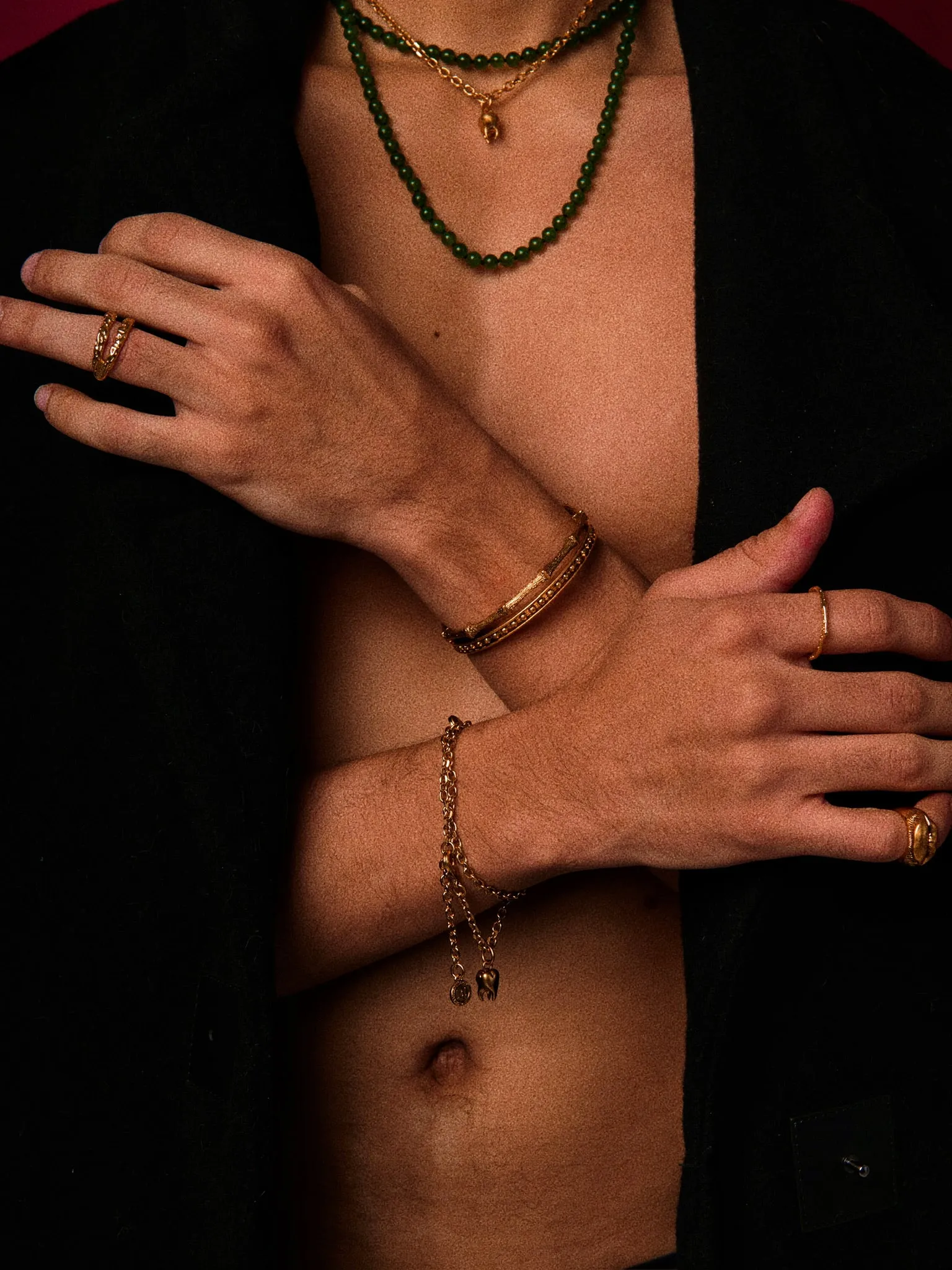 B! Bone Double-Layer Bracelet sold by Bravura! product image thumbnail 5
