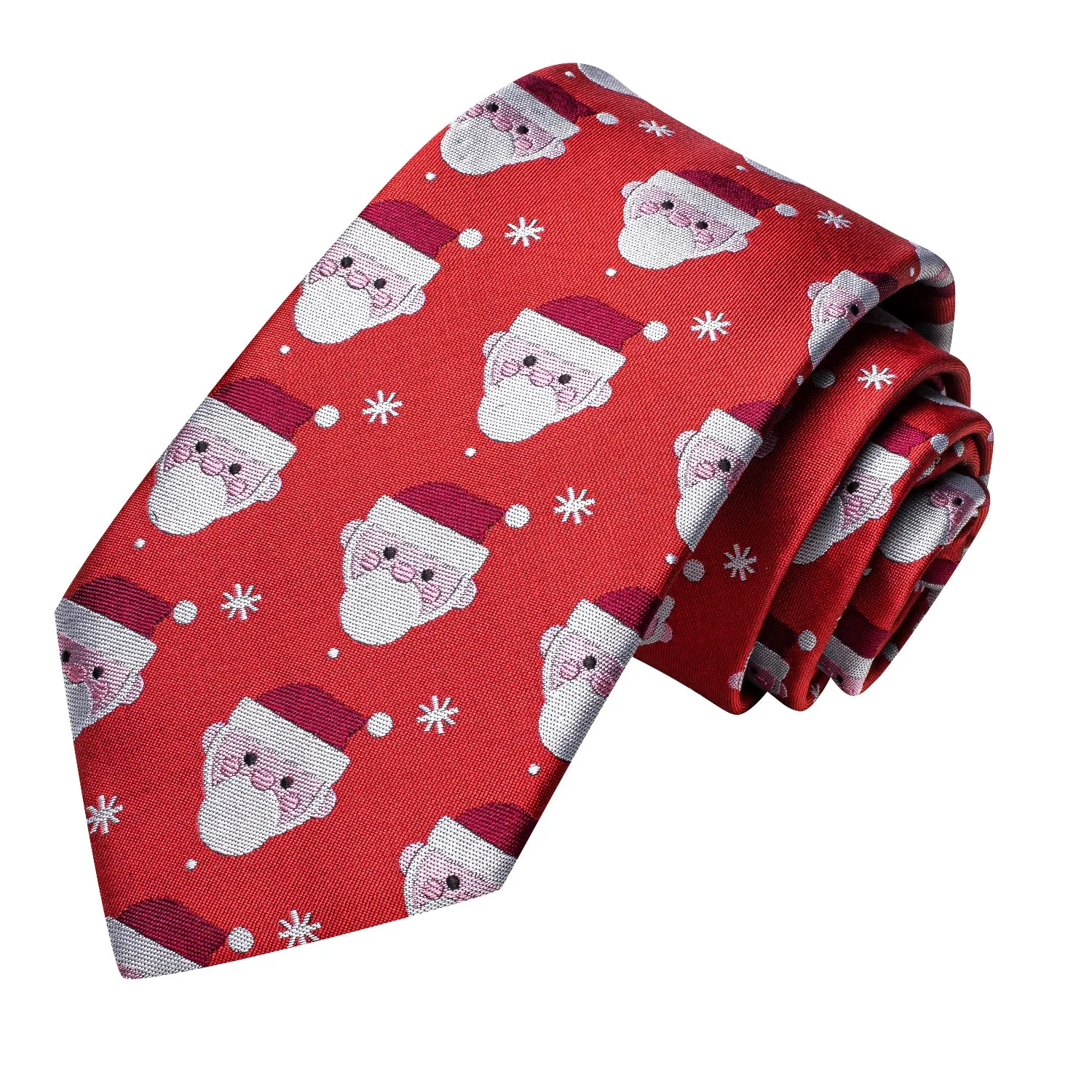 Christmas Red Santa Claus Novelty Men's Necktie Hanky Cufflinks Set sold by Ties2You product image thumbnail 4