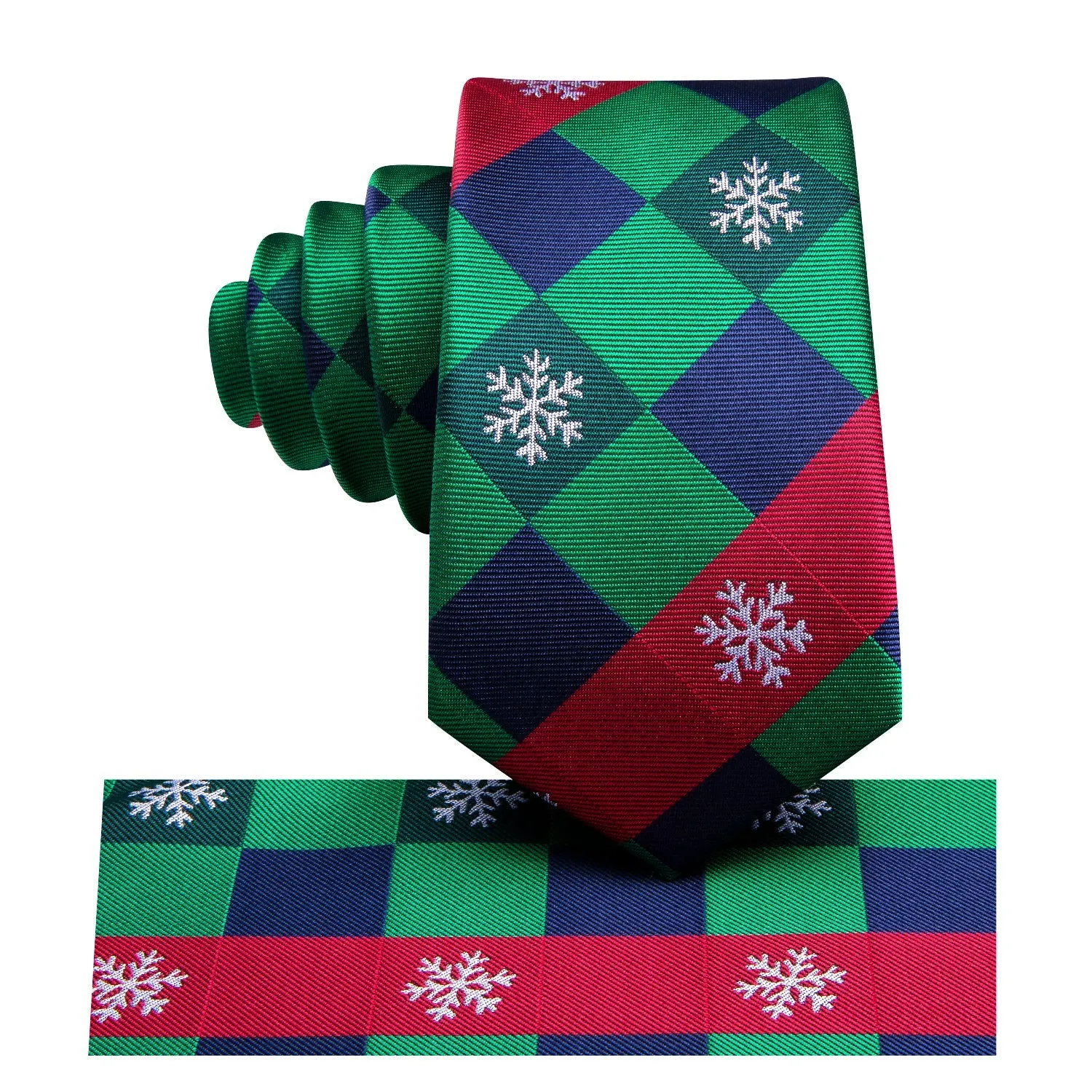 Ties2you Novelty Christmas Ties 2023 4PCS Necktie Cufflinks Hanky Set for Men sold by Ties 2 You product image thumbnail 5