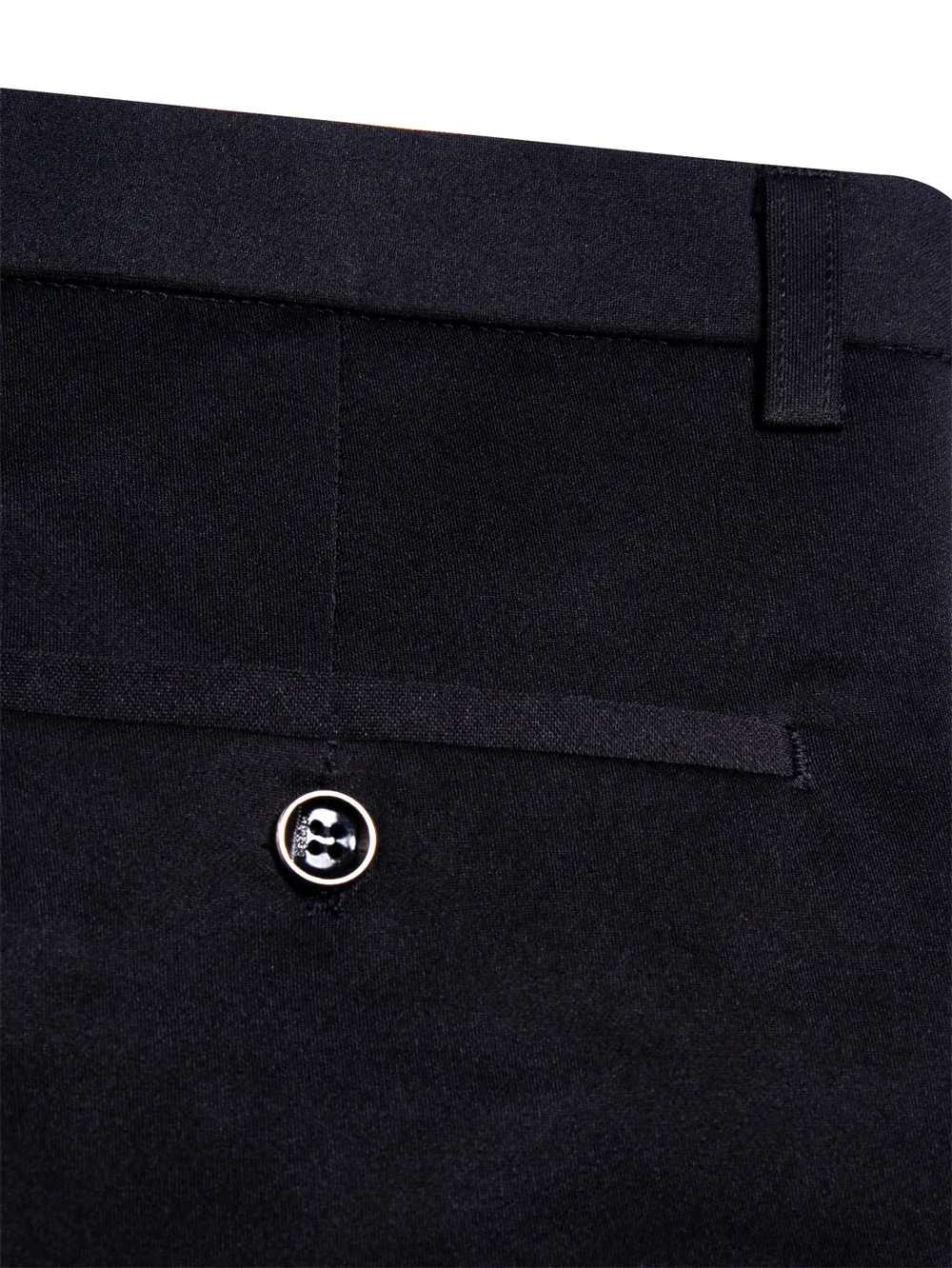 Ties2you Men's Trousers Black Slim Fit Stretch Formal Suit Pants sold by Ties2You product image thumbnail 5