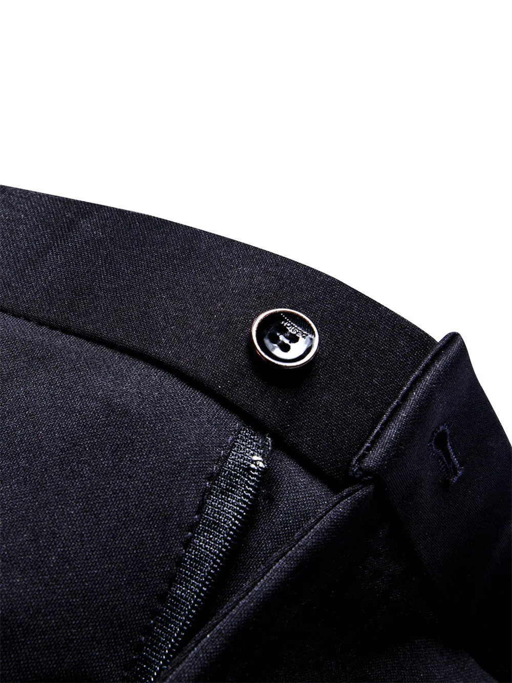 Ties2you Men's Trousers Black Slim Fit Stretch Formal Suit Pants sold by Ties2You product image thumbnail 3