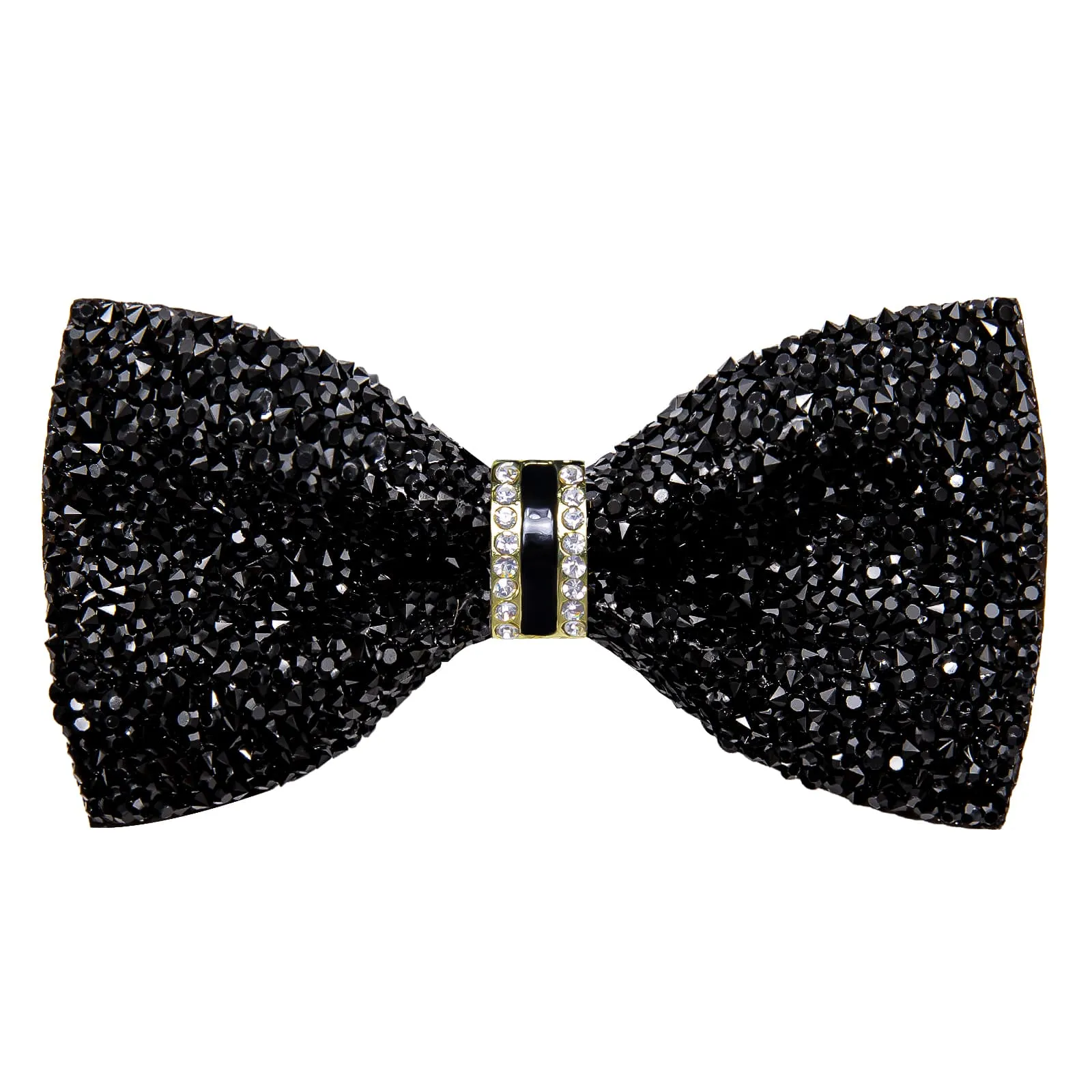 Ties2you Imitated Crystal Bowtie Pure Black Rhinestones Men's Pre Tied Bow Ties For Party Dresses sold by Ties2You product image thumbnail 4
