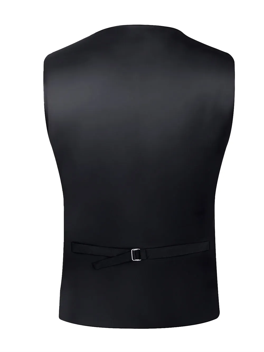 Ties2you Deep Pink Sequins Silk Men's Vest Hanky Cufflinks Bowtie Set sold by Ties2You product image thumbnail 5