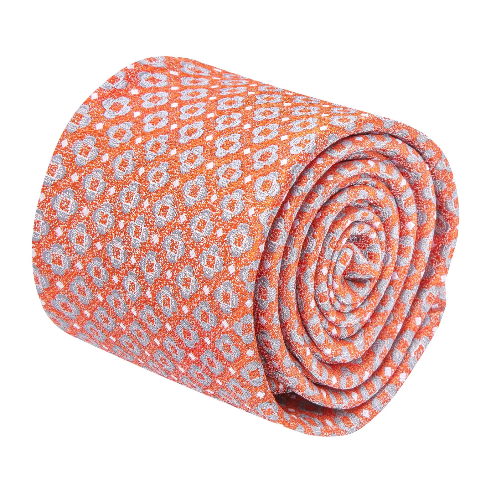 Ties2you Sky Blue Floral Necktie for Men Coral Casual Tie Handkercheif Cufflinks Set sold by Ties2You product image thumbnail 3