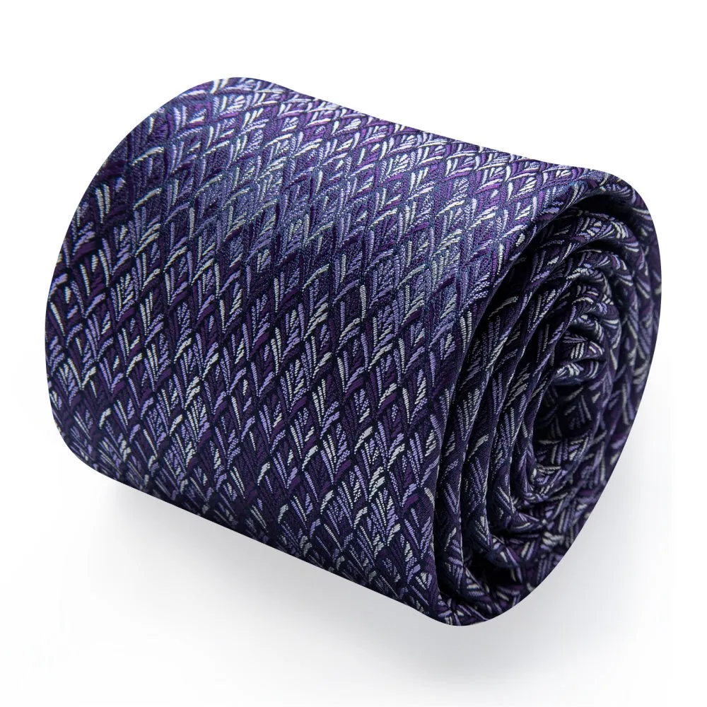 Ties2you Dark Purple Tie Lavender Purple Novelty Men's Wedding Tie Set sold by Ties2You product image thumbnail 3