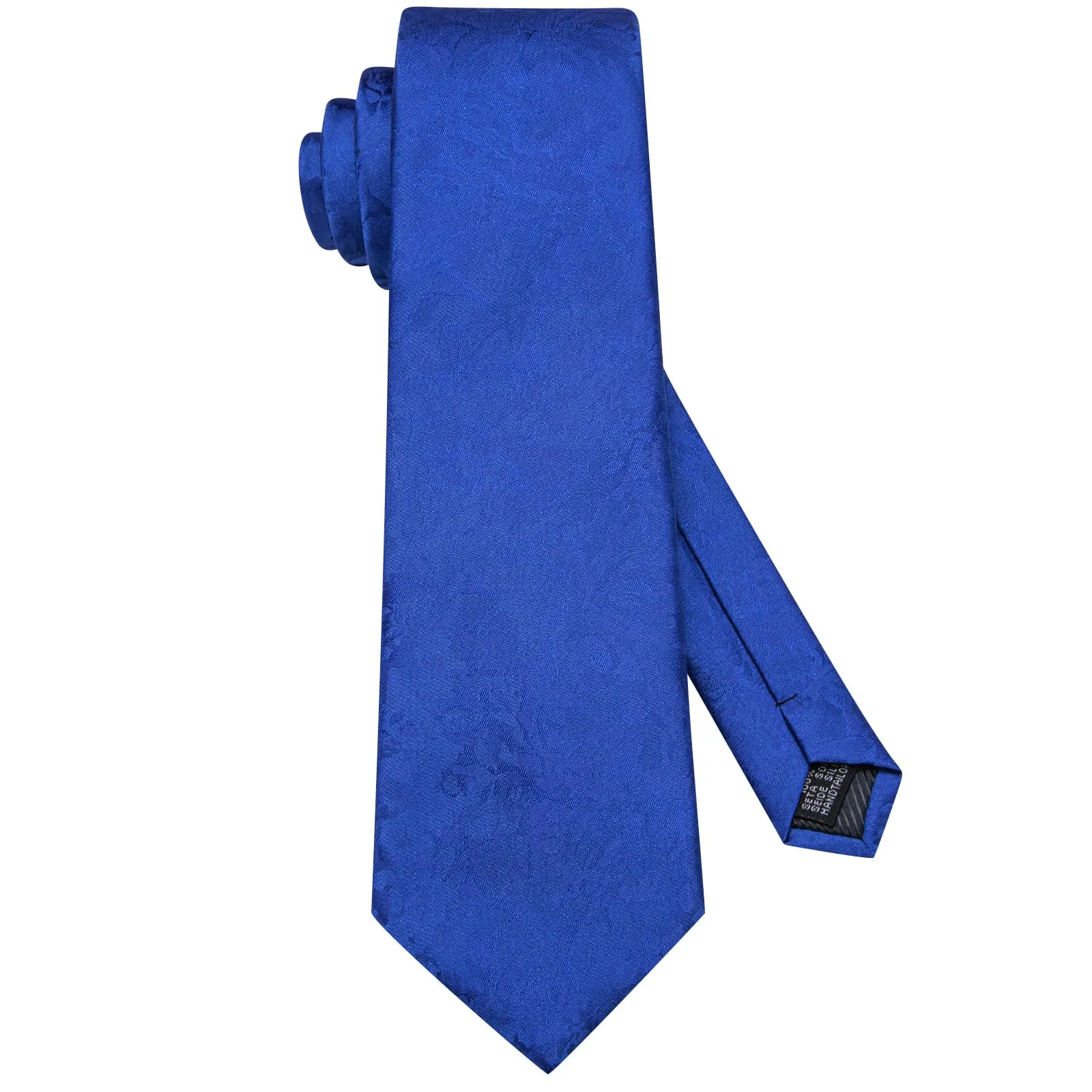 Ties2you Silk Necktie Cobalt Blue Floral Mens Work Dress Tie Set sold by Ties2You product image thumbnail 4