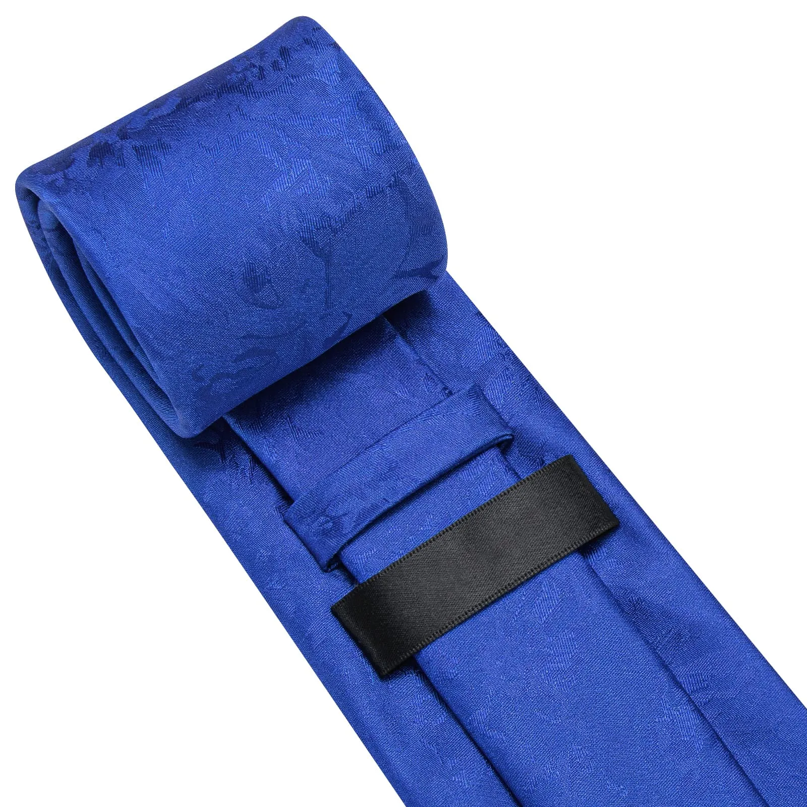 Ties2you Silk Necktie Cobalt Blue Floral Mens Work Dress Tie Set sold by Ties2You product image thumbnail 5