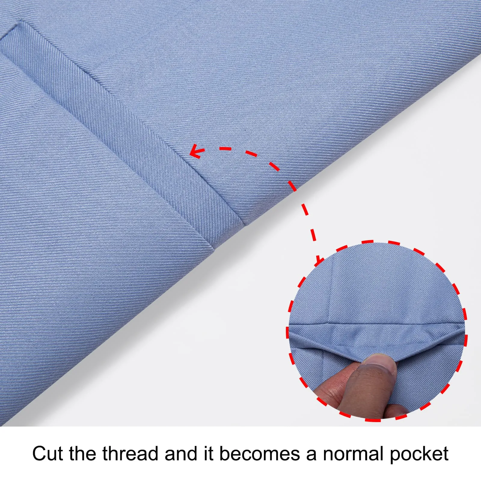 Ties2you Work Vest Wild Blue Yonder Solid Silk Mens Dress Vest for Business sold by Ties2You product image thumbnail 5