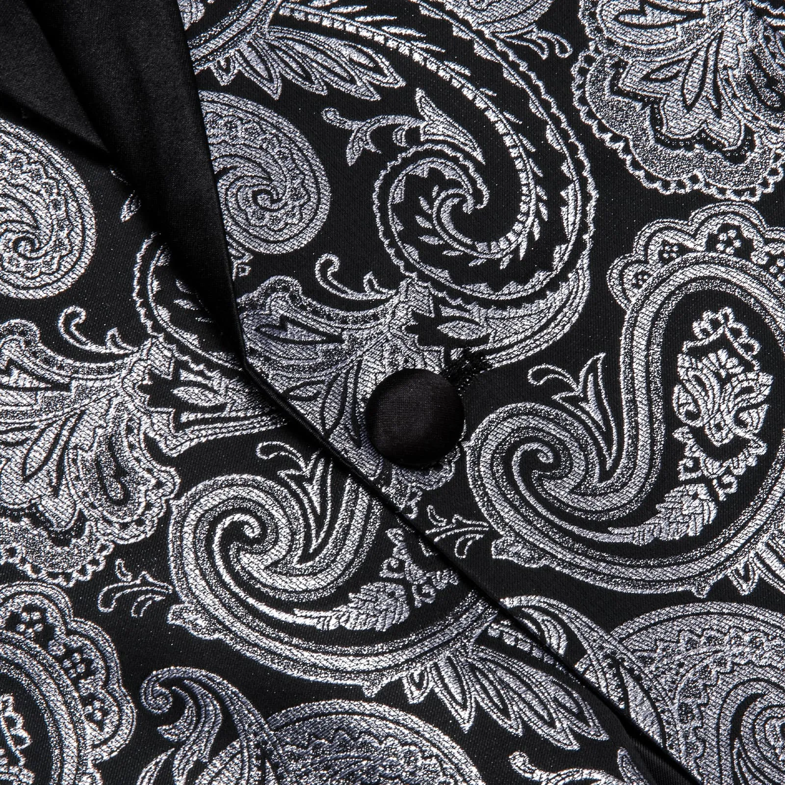 Ties2you Tuxedo Suit Silver Grey Paisley Shawl Collar Silk Dress Suit for Men Wedding sold by Ties2You product image thumbnail 5