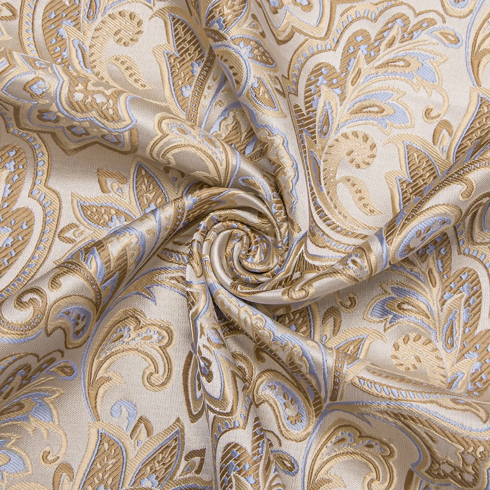 Ties2you Champagne Dress Shirt Mens Formal Paisley Button Down Long Sleeve Shirt sold by Ties2You product image thumbnail 4