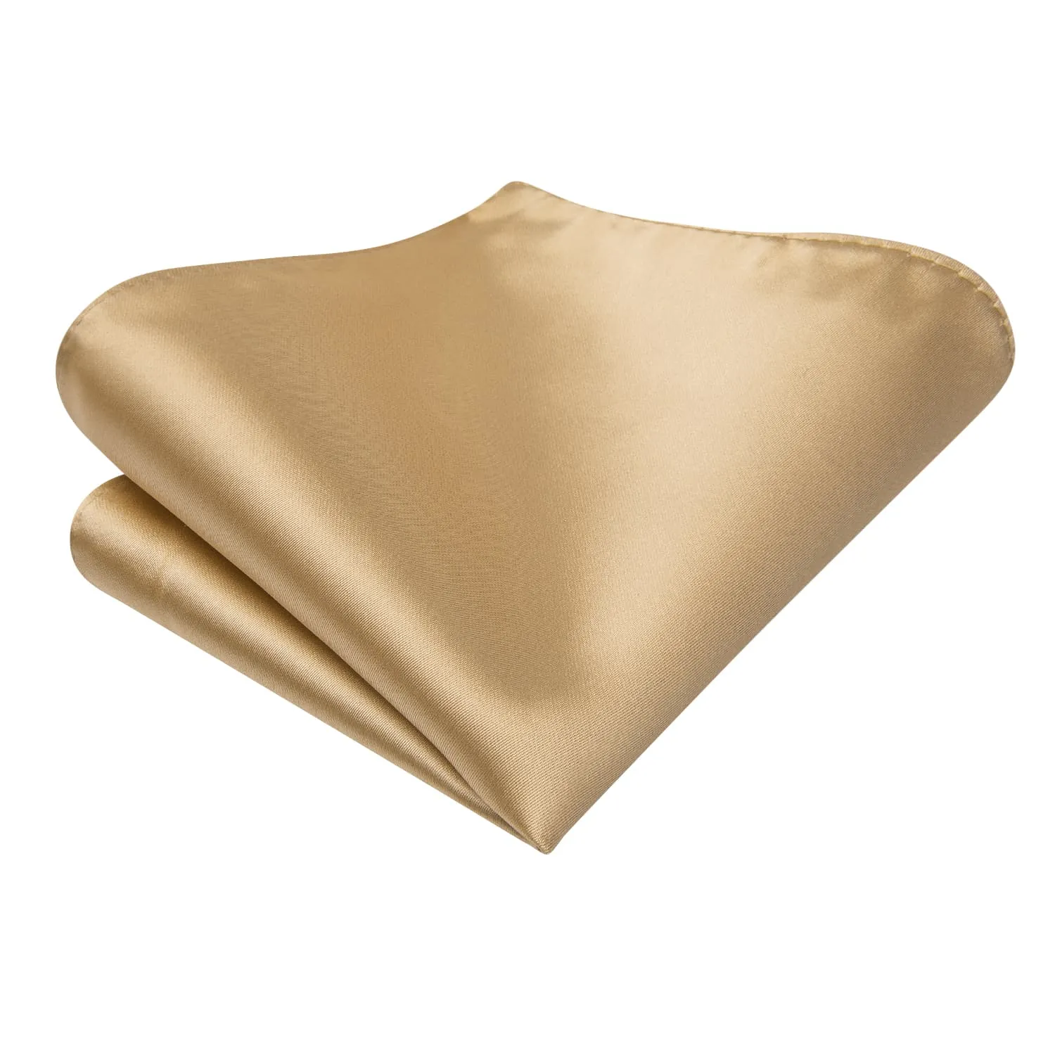 Ties2you Khaki Bow Tie Solid Silk Mens Dress Self-tie Bowties Pocket Square Cufflinks Set sold by Ties2You product image thumbnail 4