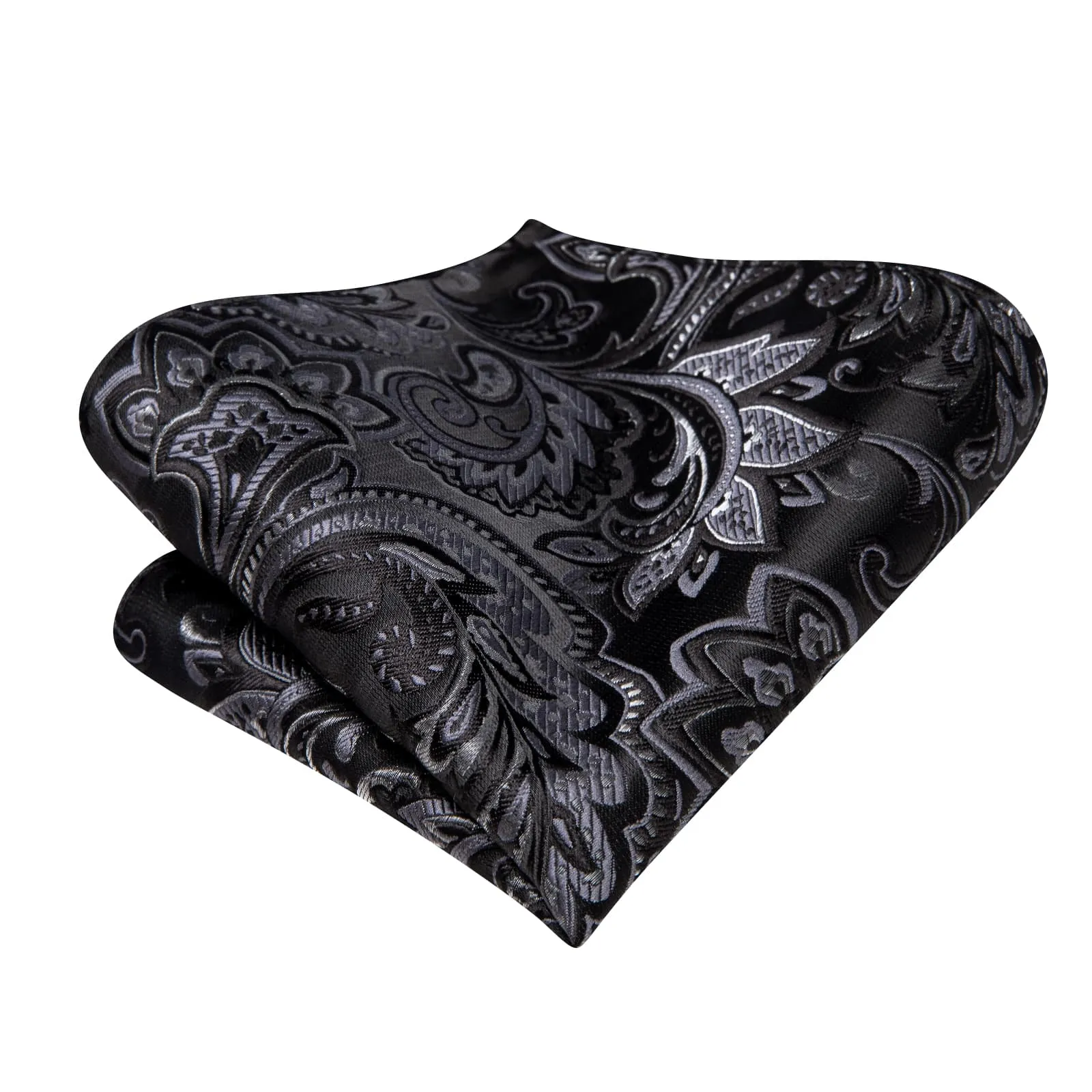 Ties2you Self-tie Bow Ties Black Floral Silk Mens Tuxedo Bowtie Set for Wedding sold by Ties2You product image thumbnail 5