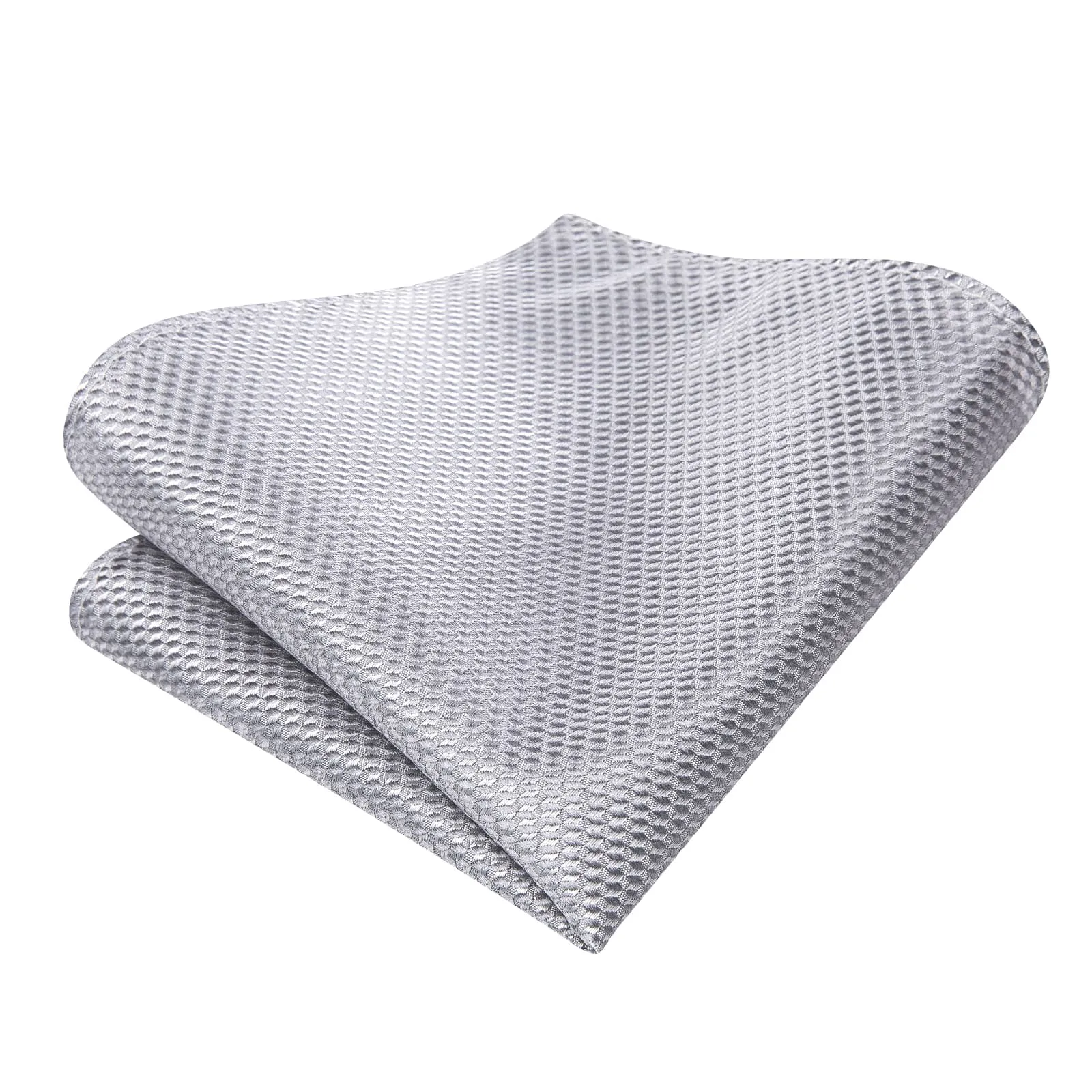 Ties2you Self-tie Bow Ties Cloud Grey Geometric Silk Mens Tuxedo Bowtie Set for Formal sold by Ties2You product image thumbnail 5