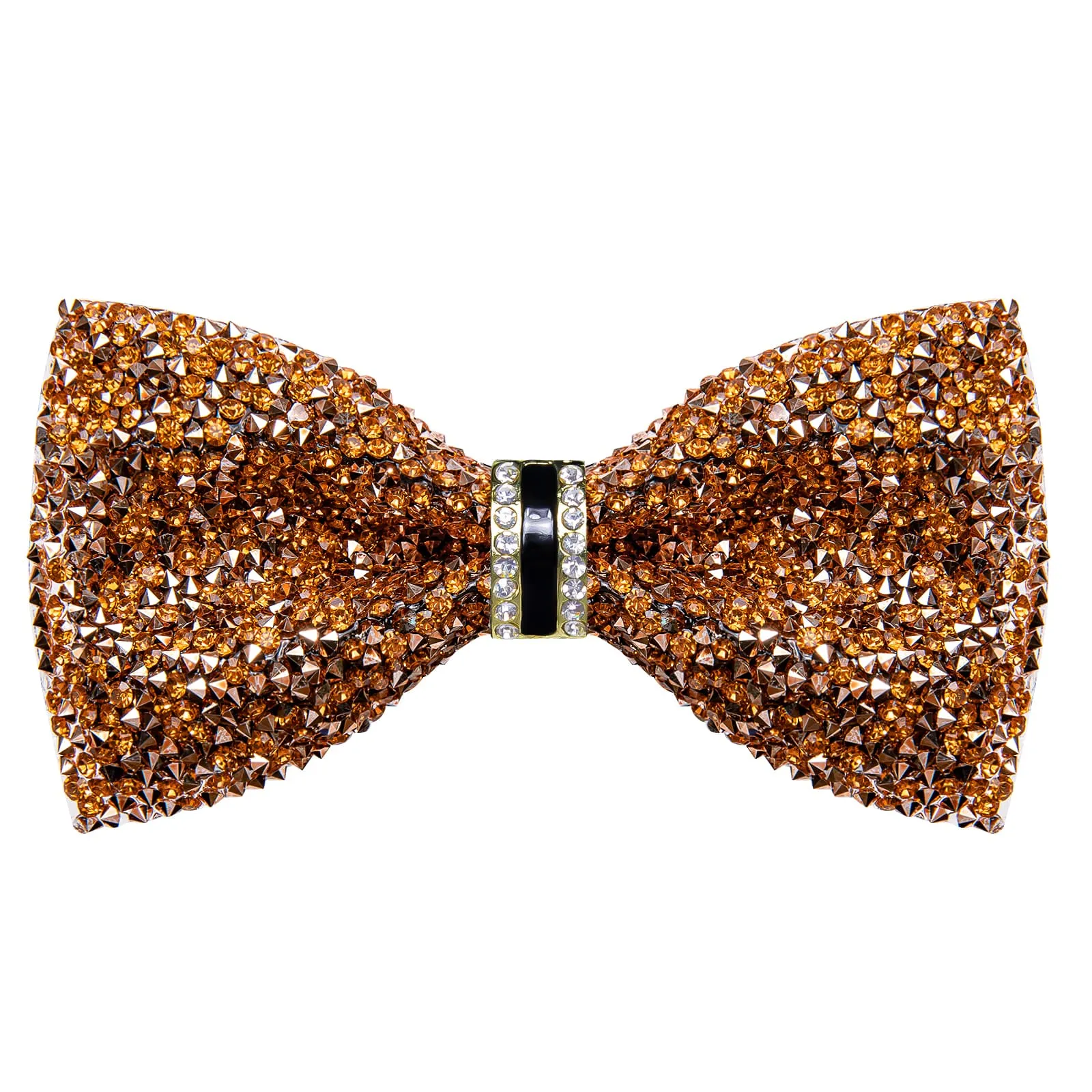 Ties2you Imitated Crystal Bowtie Golden Rhinestones Men's Pre Tied Bow Ties For Party Dresses sold by Ties2You product image thumbnail 4