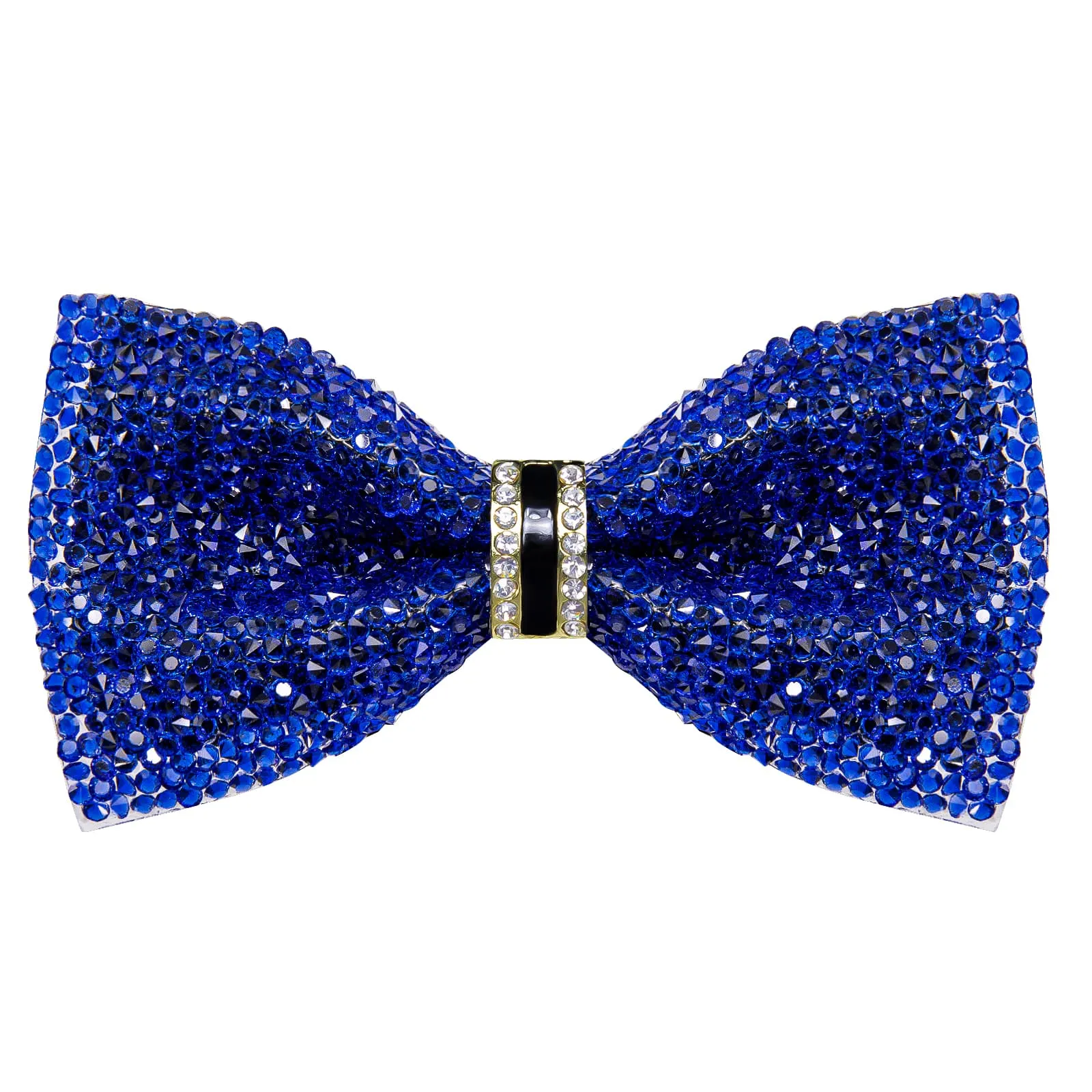 Ties2you Imitated Crystal Bowtie Cobalt Blue Rhinestones Men's Pre Tied Bow Ties For Party Dresses sold by Ties2You product image thumbnail 4