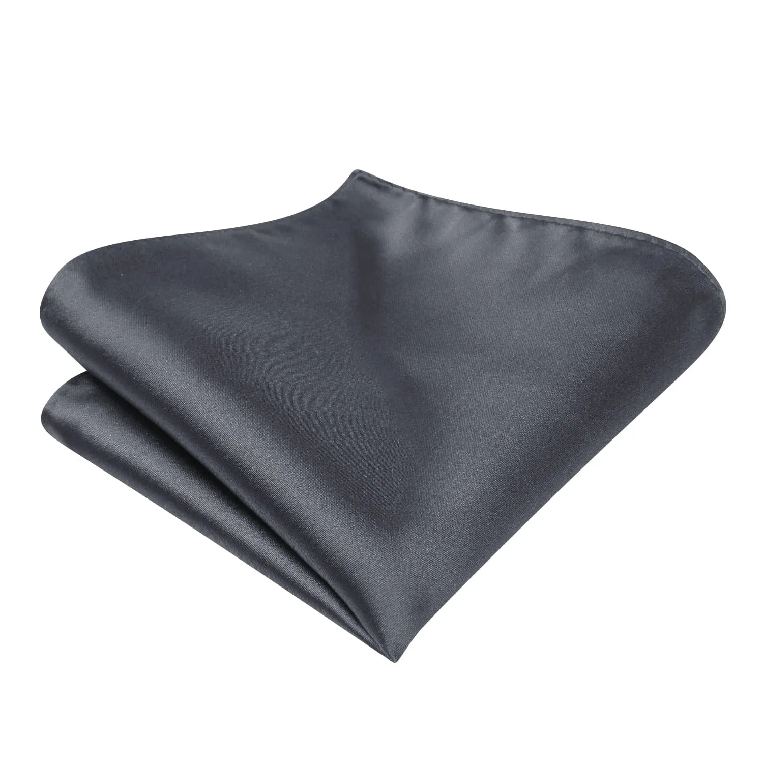 Ties2you Self-tie Bow Ties Smoke Grey Solid Silk Mens Bowtie Set for Tuxedo sold by Ties2You product image thumbnail 4