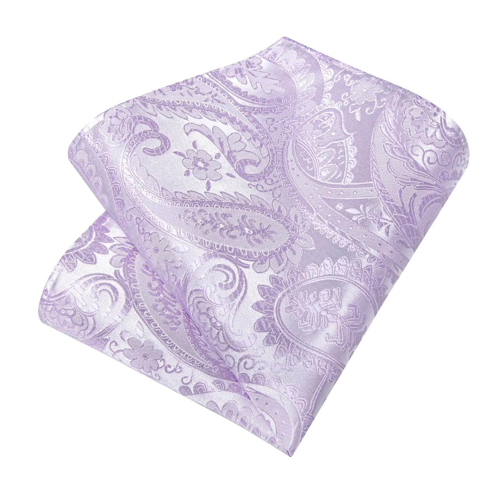 Ties2you Formal Ties Lavender Purple Paisley Silk Mens Tie Hanky Cufflinks Set for Tuxedo Dress sold by Ties2You product image thumbnail 5