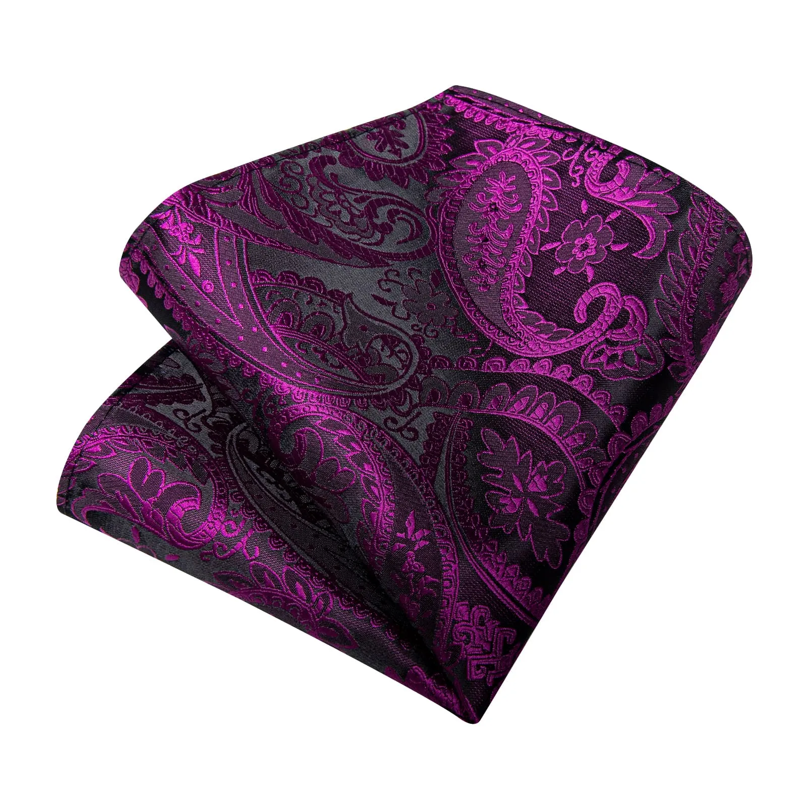 Ties2you Formal Ties Orchid Purple Paisley Silk Mens Tie Hanky Cufflinks Set for Tuxedo Dress sold by Ties2You product image thumbnail 5