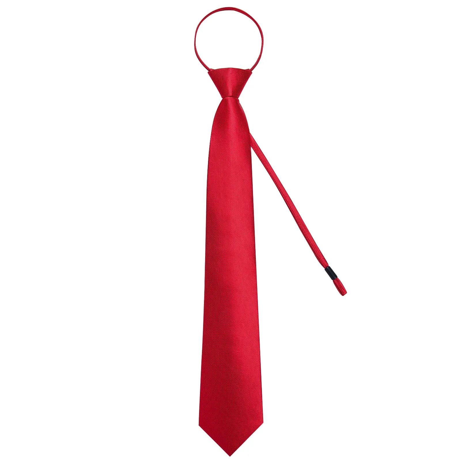 Ties2you Bucket Tie Classic Red Plaid Men's Silk Tie Pocket Square Cufflinks Set sold by Ties2You product image thumbnail 4