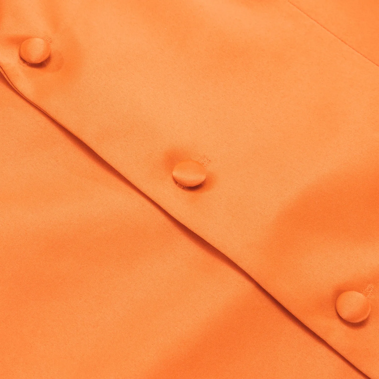 Ties2you Men's Vest Coral Orange Solid Silk Suit Vest Business sold by Ties2You product image thumbnail 5