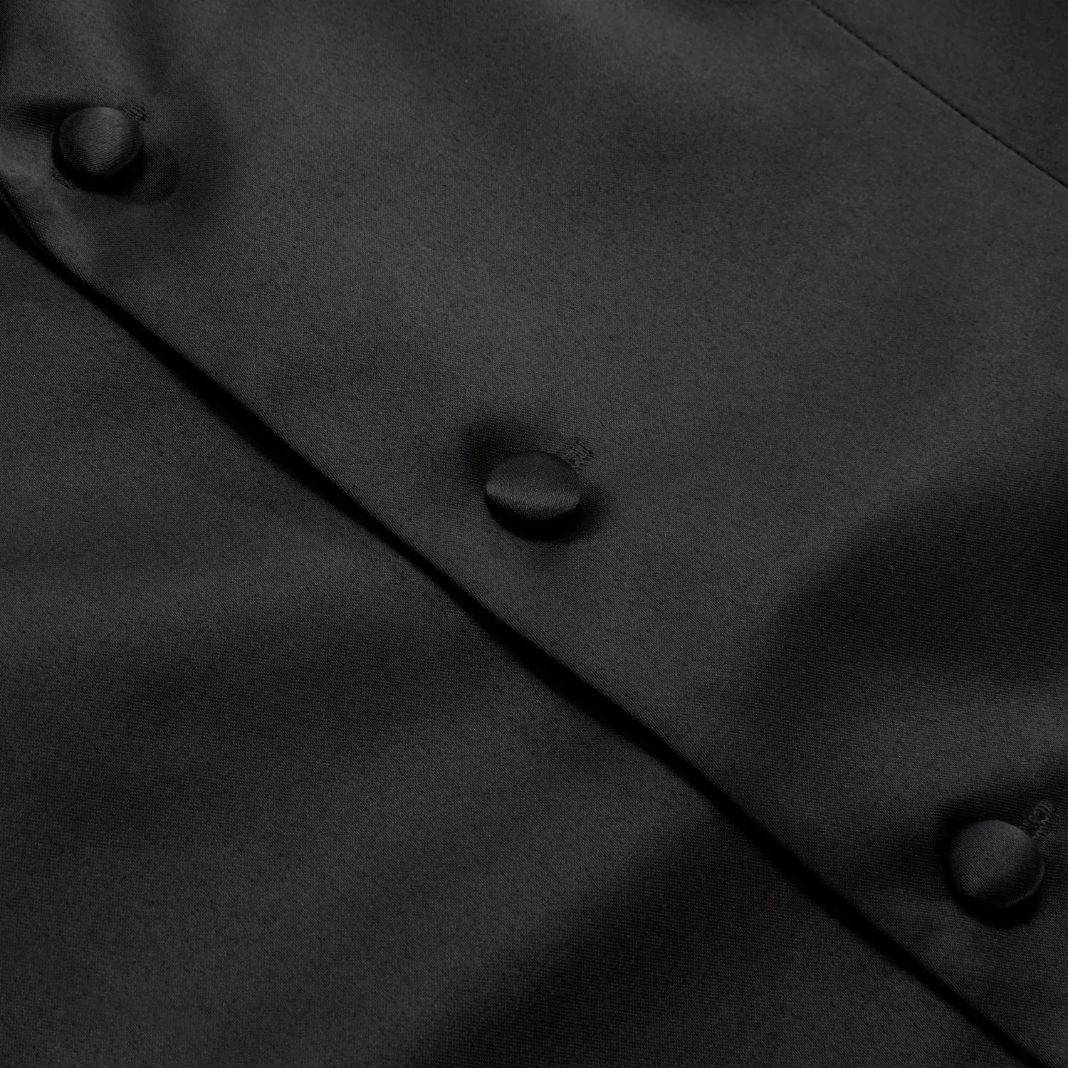 Ties2you Men's Work Vest Black Solid Silk Vest Suit Waistcoat Business sold by Ties2You product image thumbnail 5